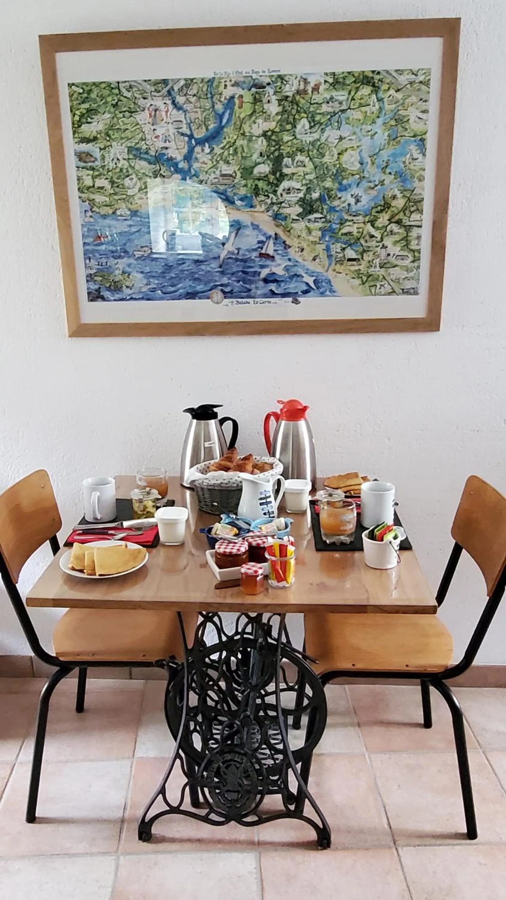 Breakfast in Les Fermes de Kercadoret