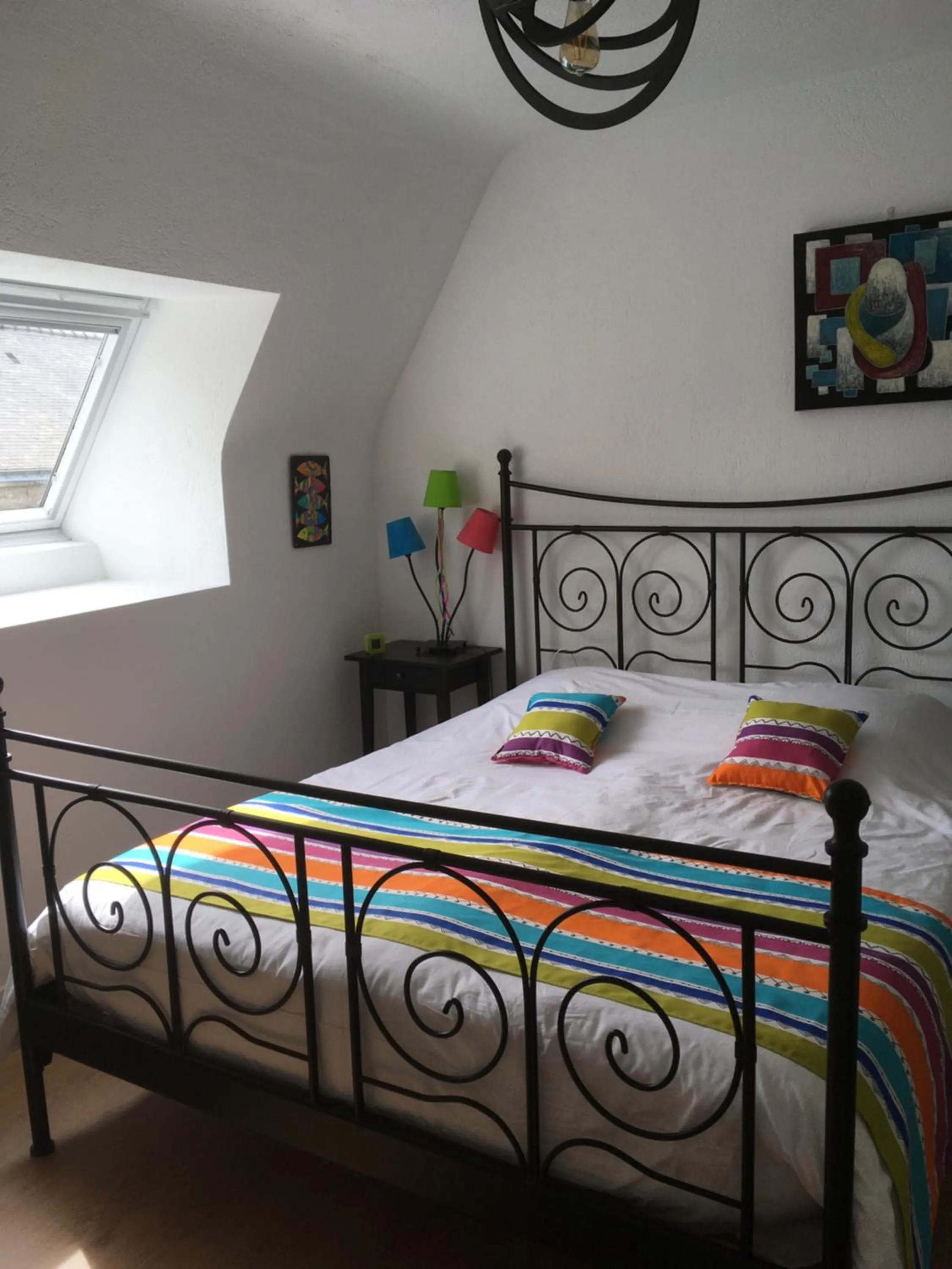 Bed in Les Fermes de Kercadoret