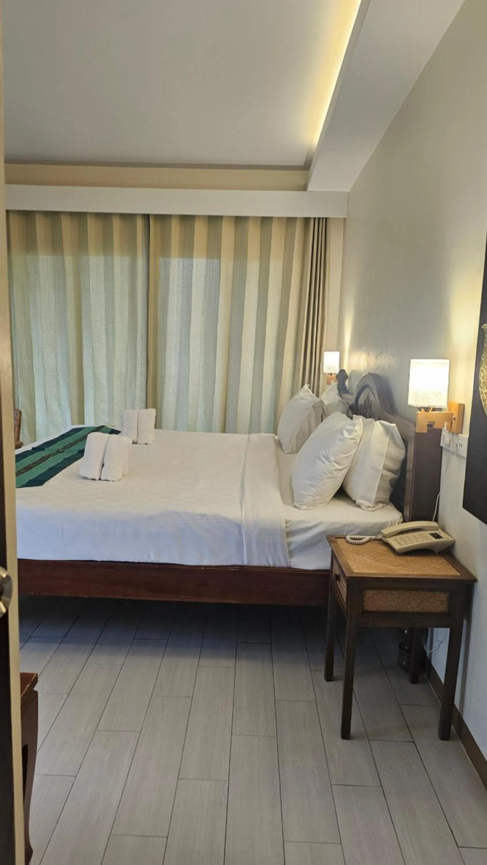 Bed in Chada Mantra Hotel