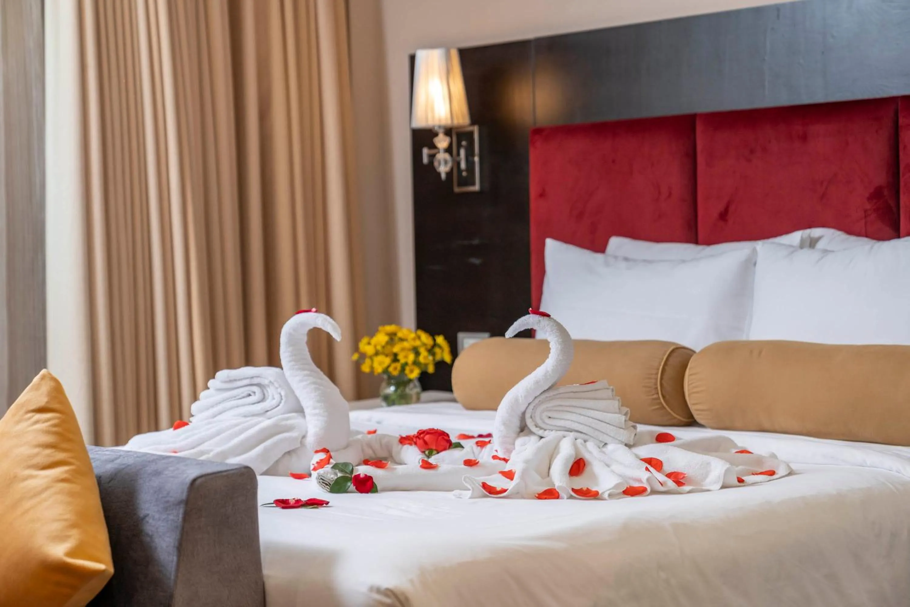 Bed in Beryl Charm Hotel and Spa