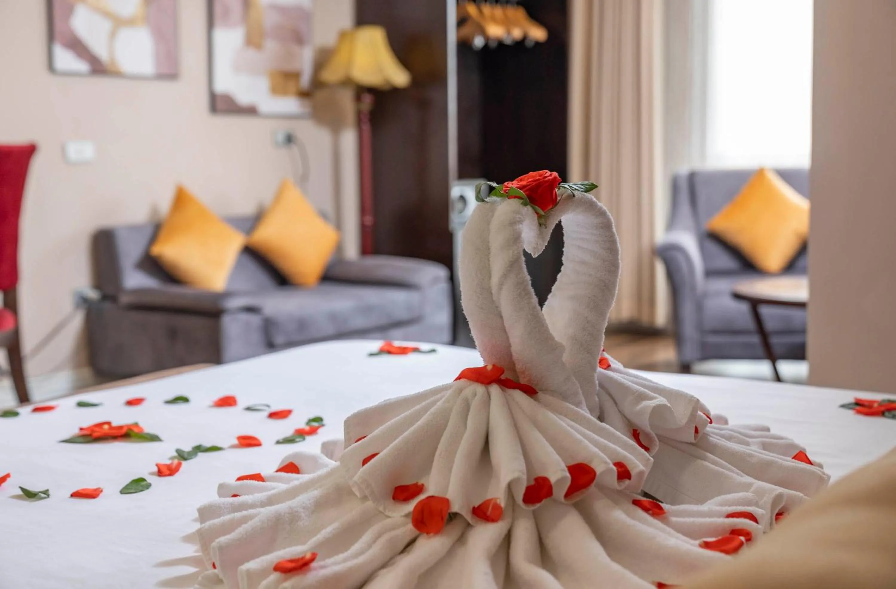 Bed in Beryl Charm Hotel and Spa