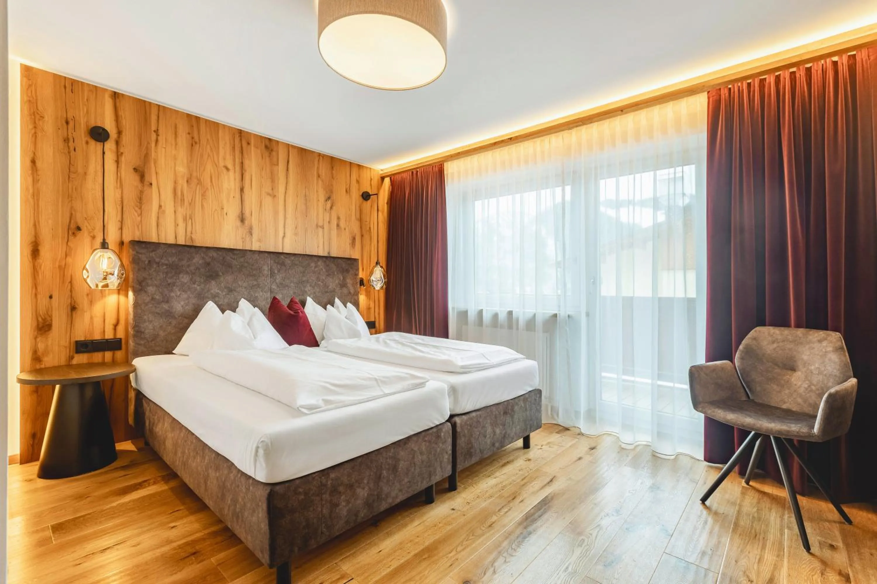 Bedroom, Bed in Hotel Seehof