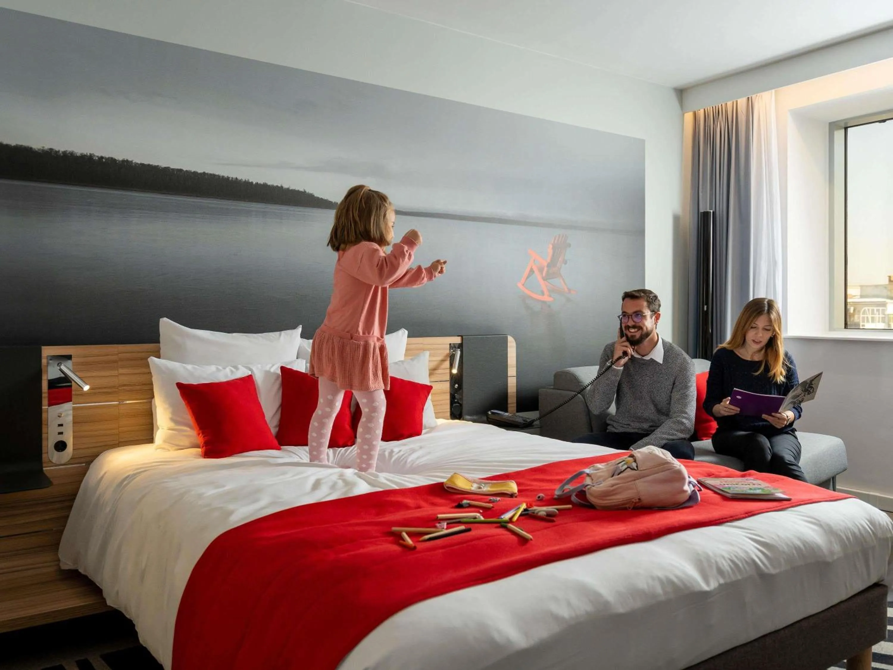 Bedroom, Bed in Novotel Bucharest City Centre