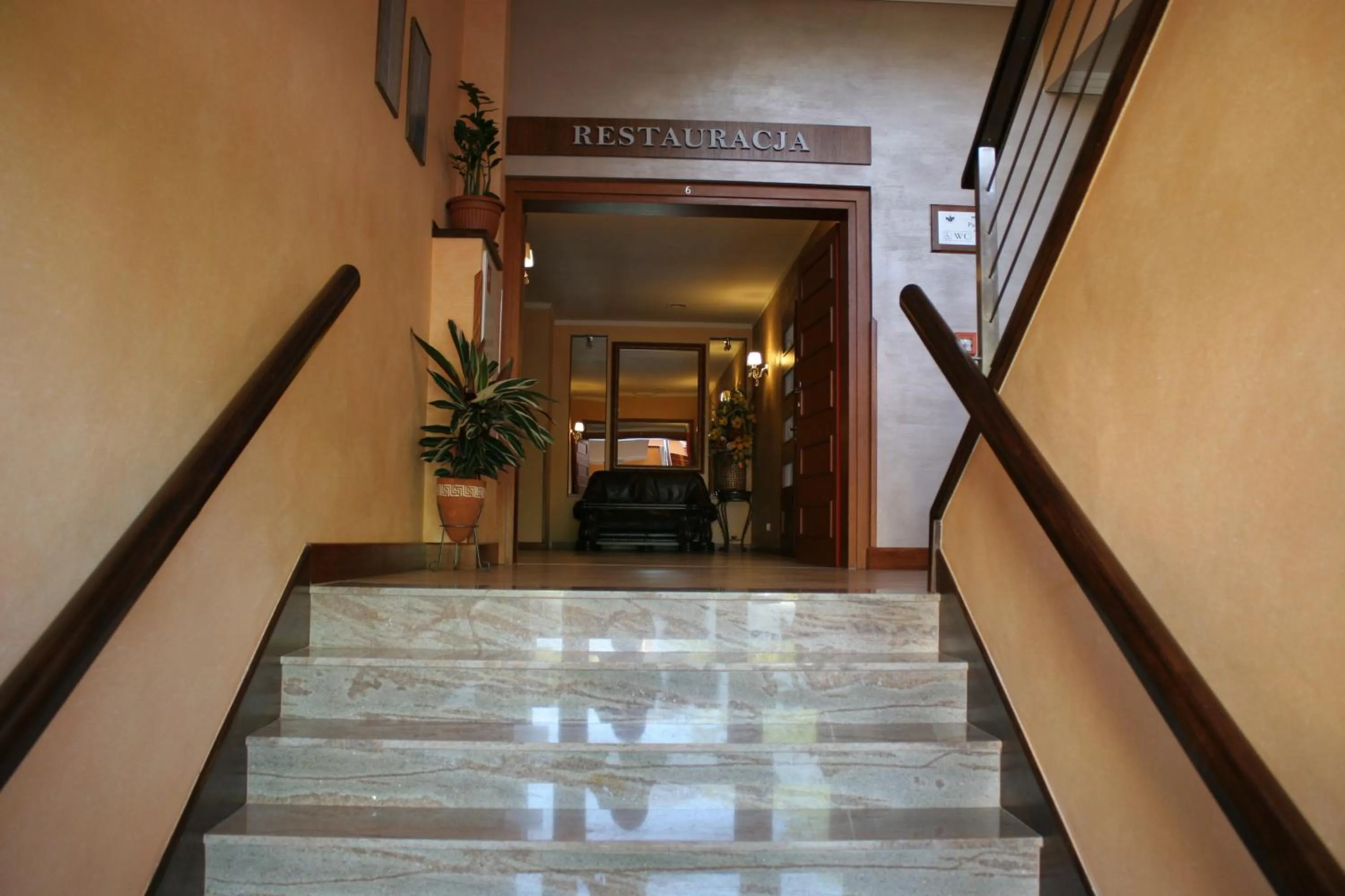 Lobby or reception in Hotel Trojka