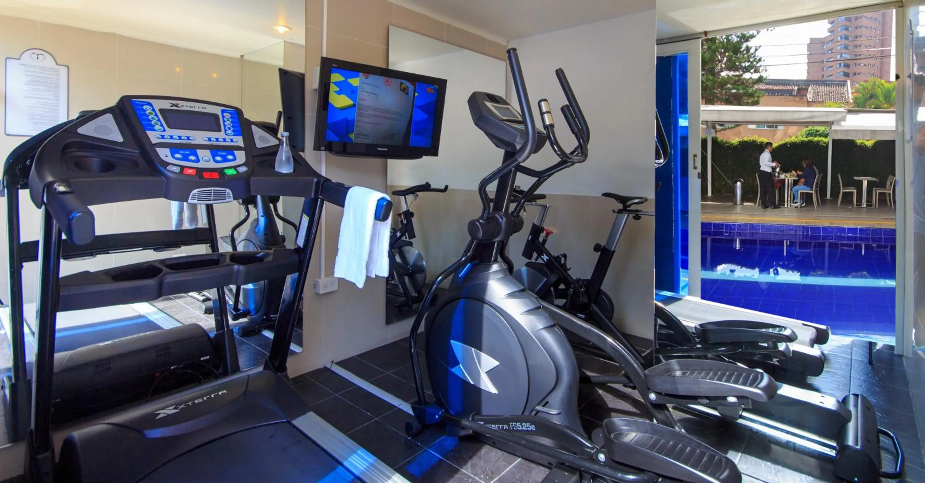 Fitness centre/facilities in The Morgana Poblado Suites Hotel