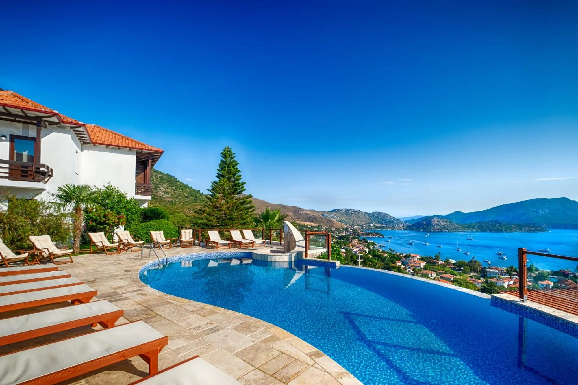 Pool view in Les Terrasses De Selimiye