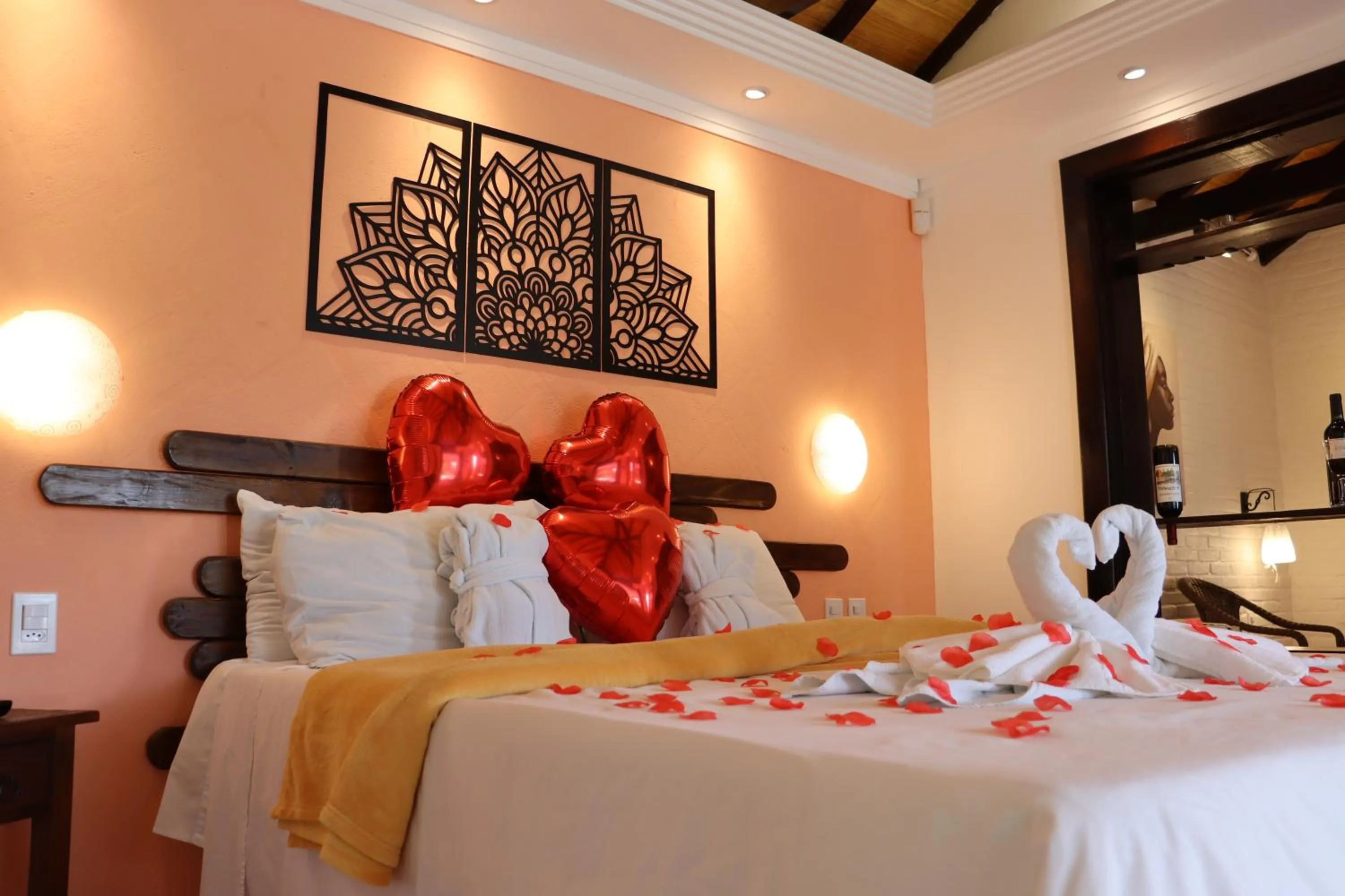 Bed in Pousada Cantinho das Estrelas