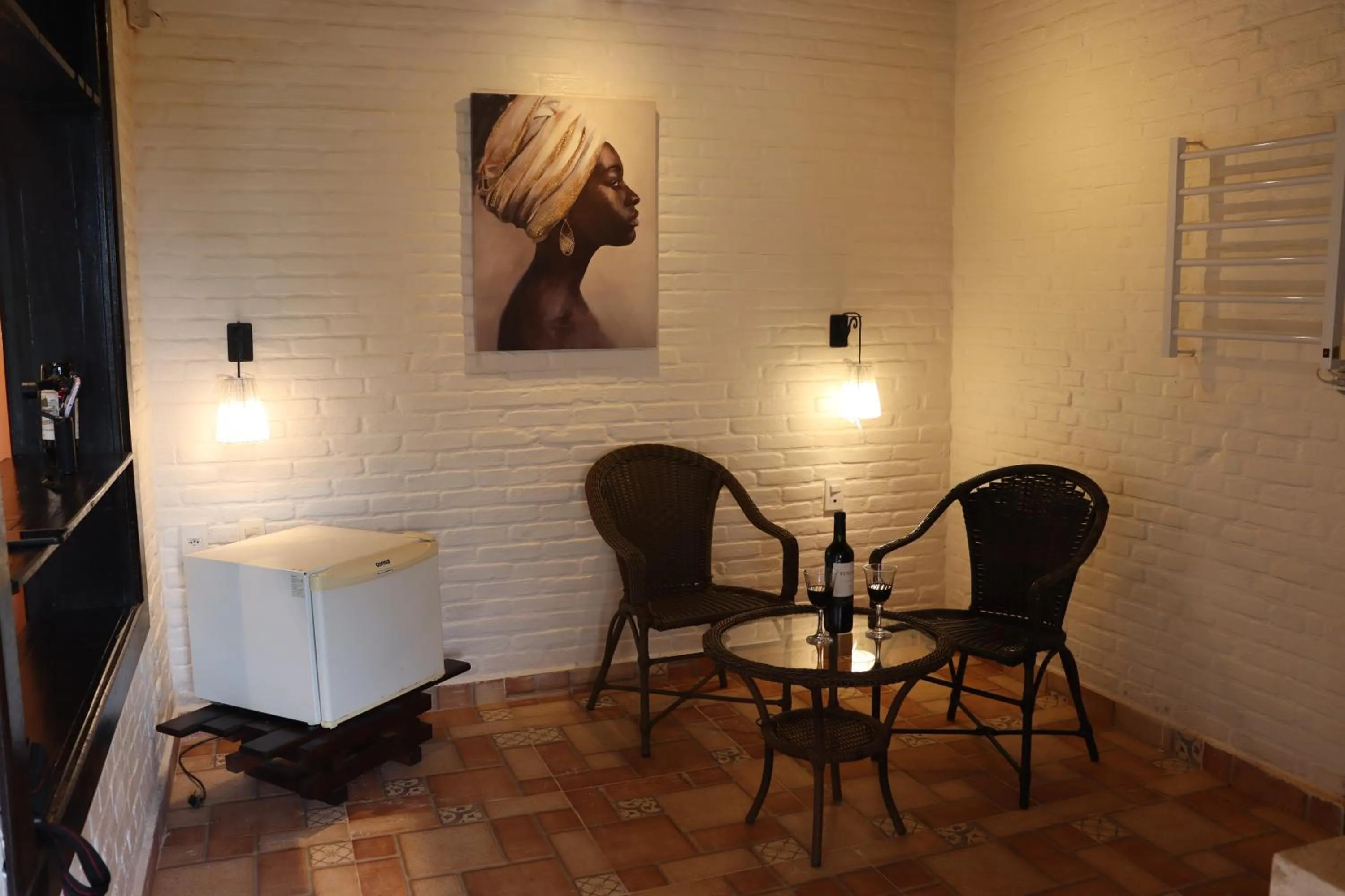 Living room in Pousada Cantinho das Estrelas