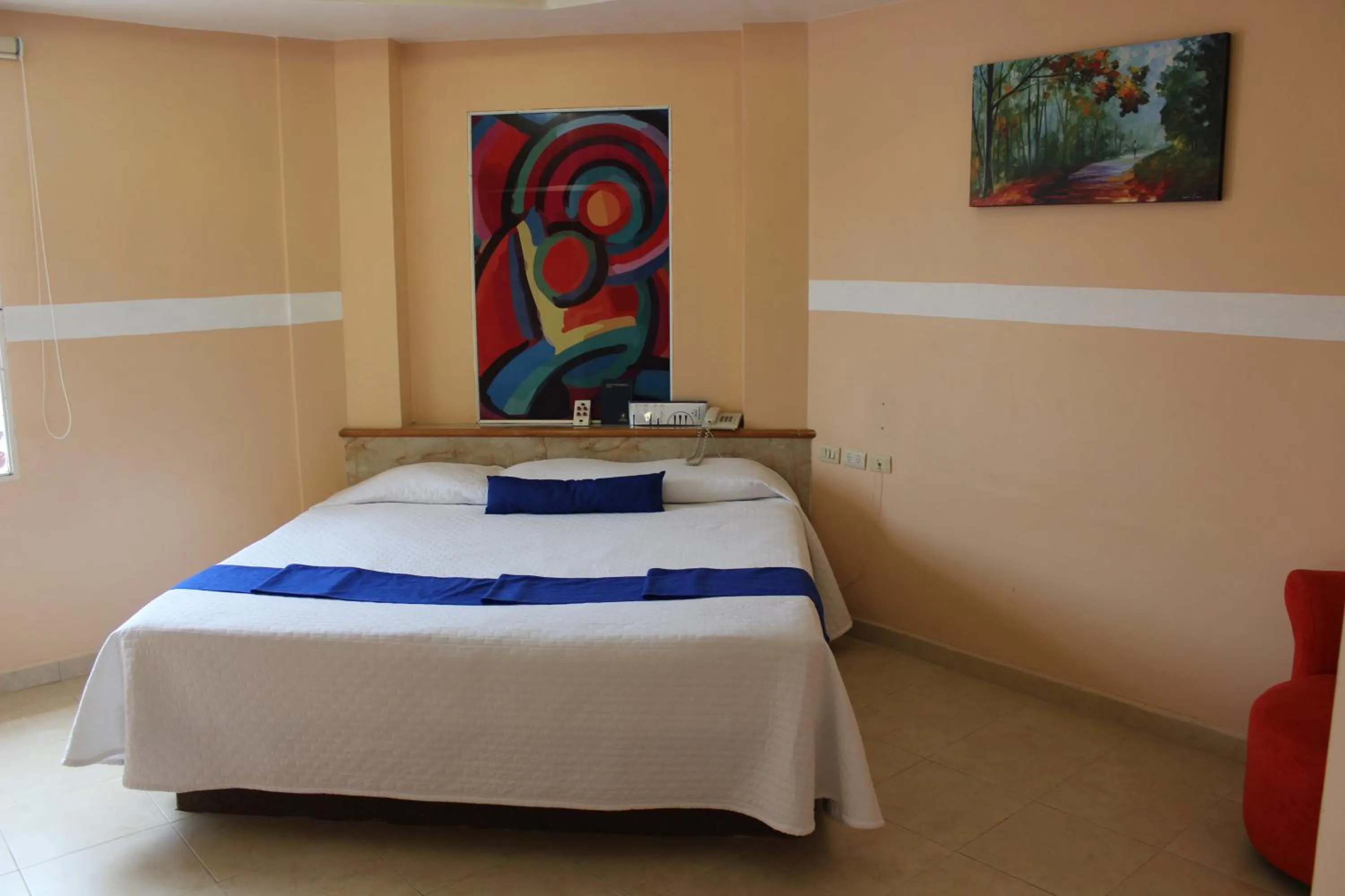 Decorative detail, Bed in Hotel Express Alejandría