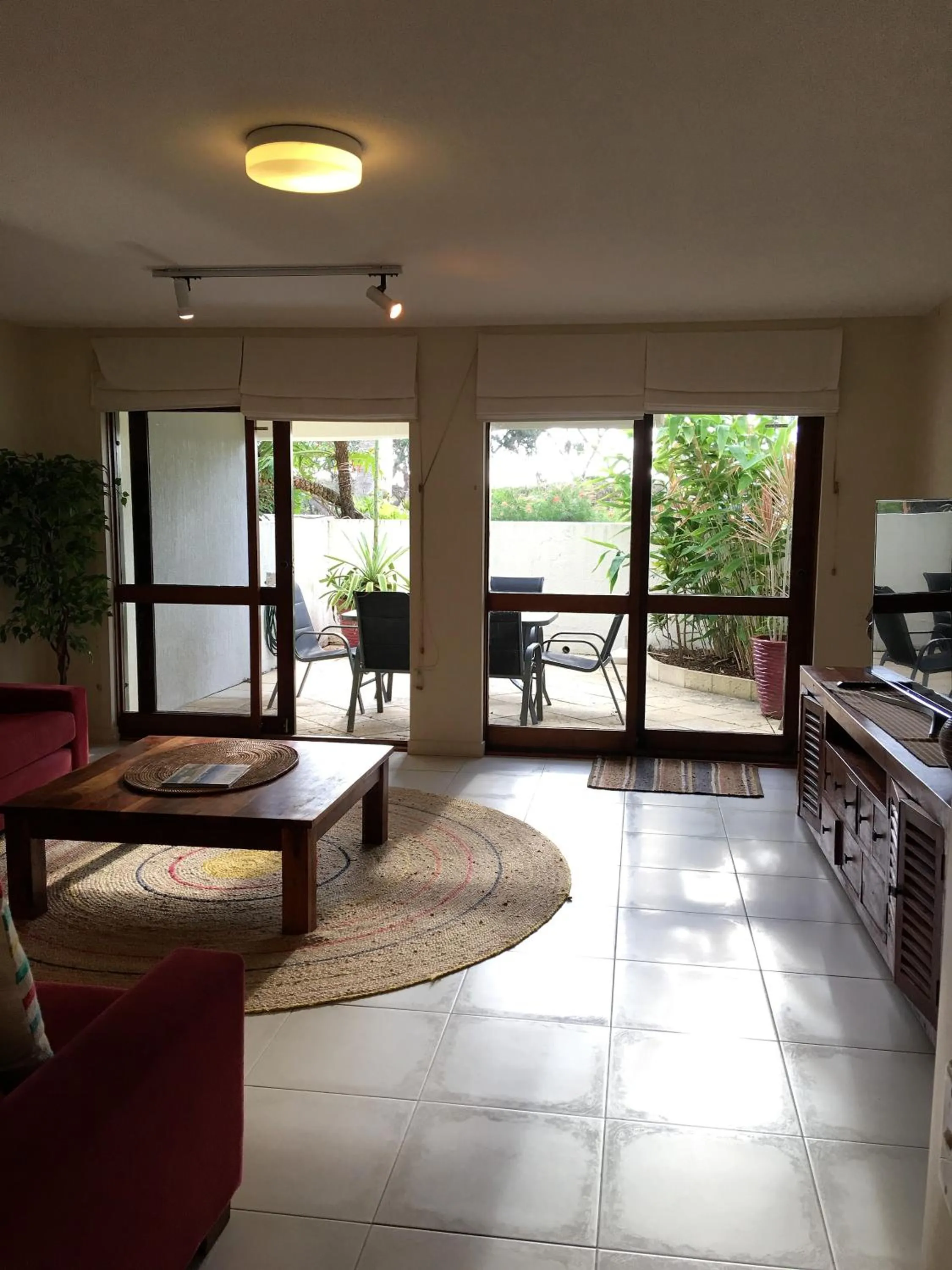Living room in Camargue Beachfront Apartments