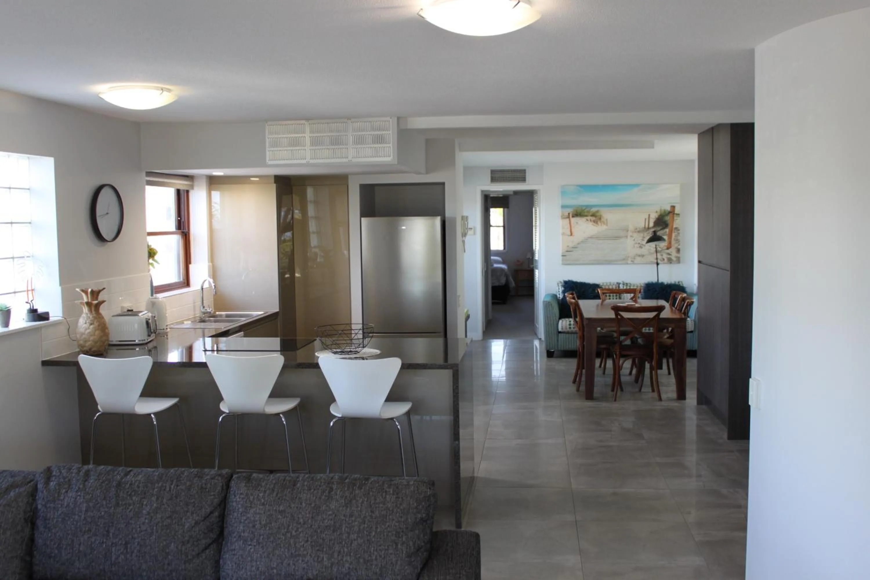 Kitchen or kitchenette in Camargue Beachfront Apartments
