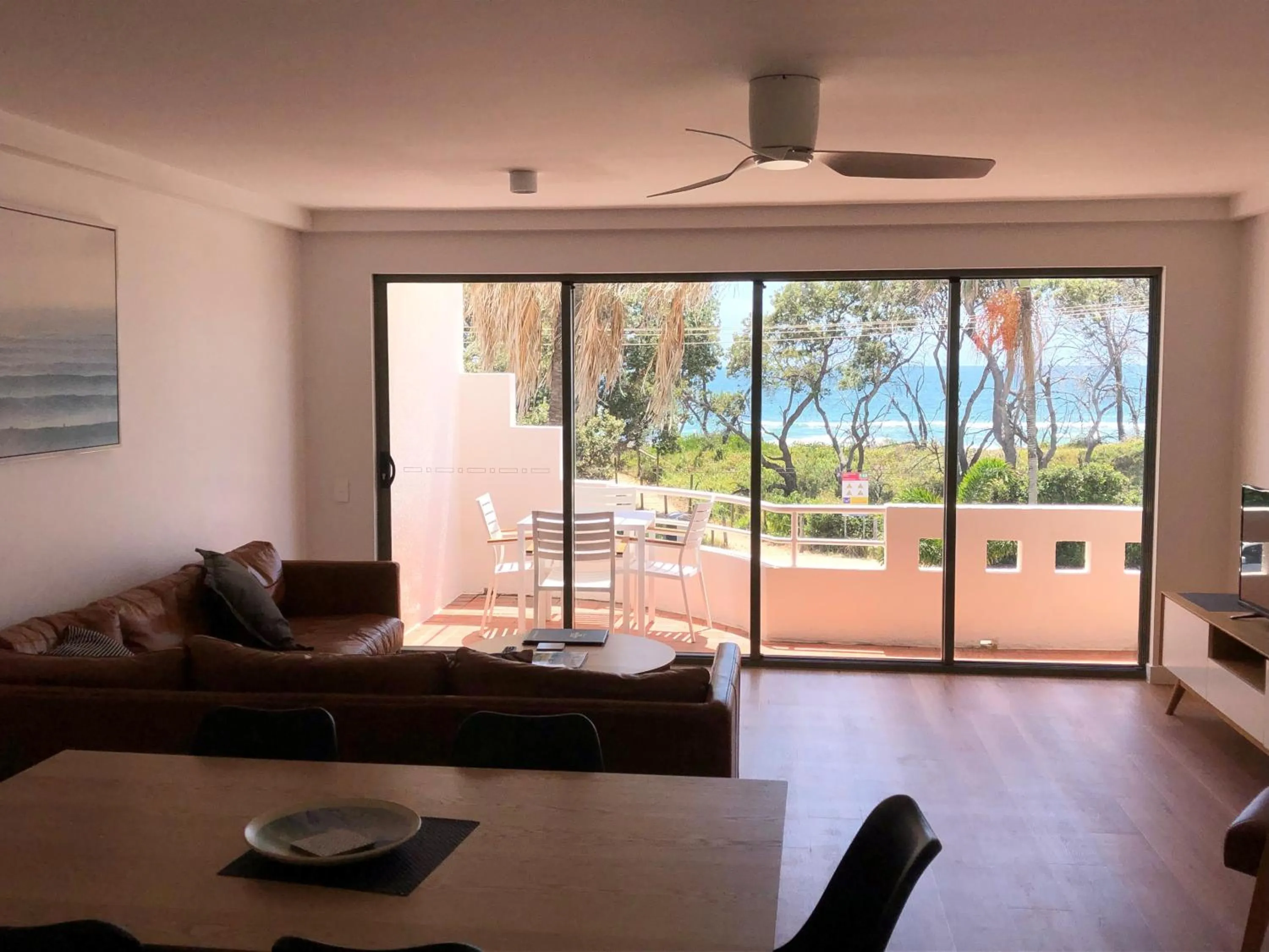 Living room in Camargue Beachfront Apartments
