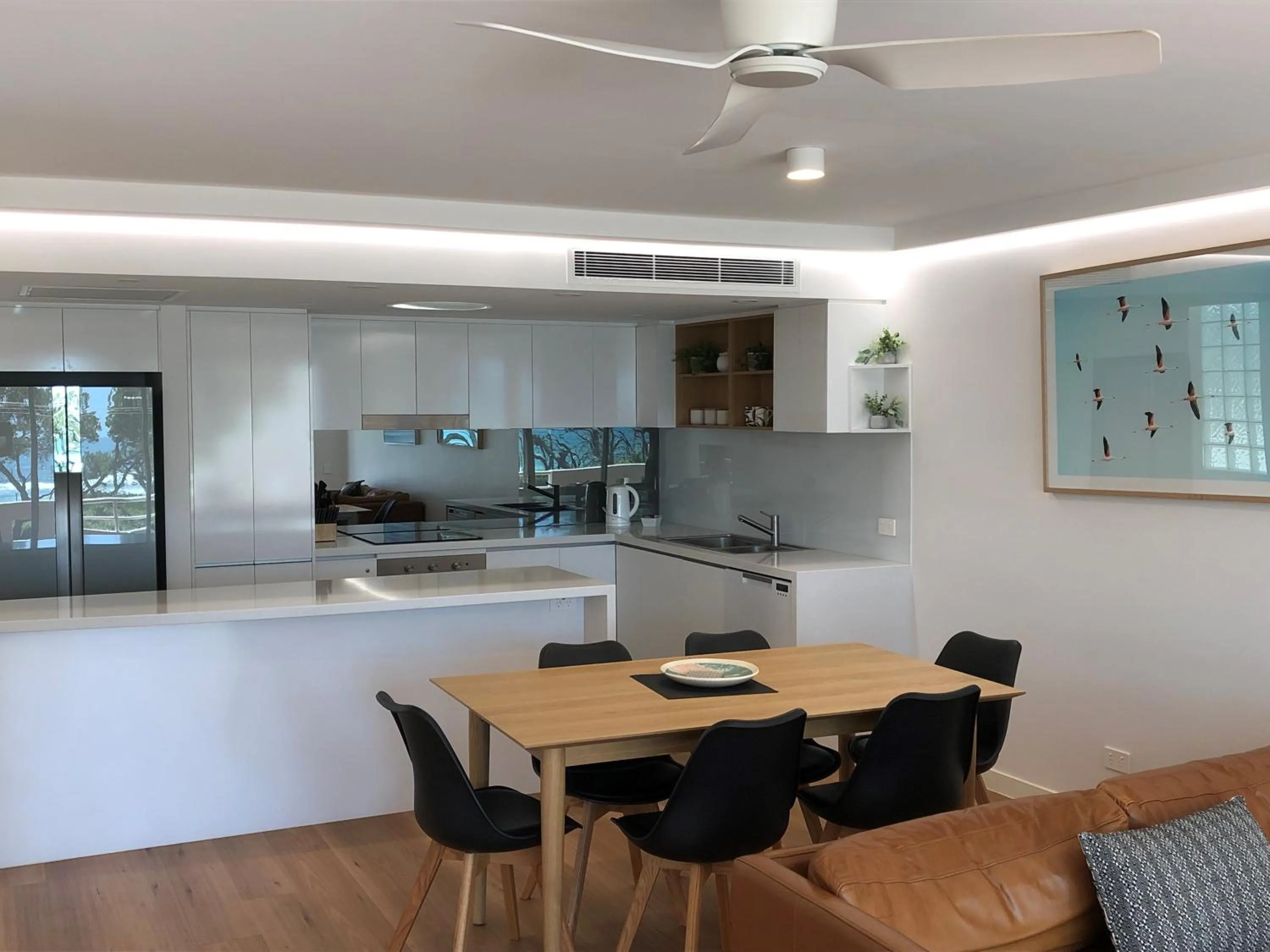 Kitchen or kitchenette in Camargue Beachfront Apartments