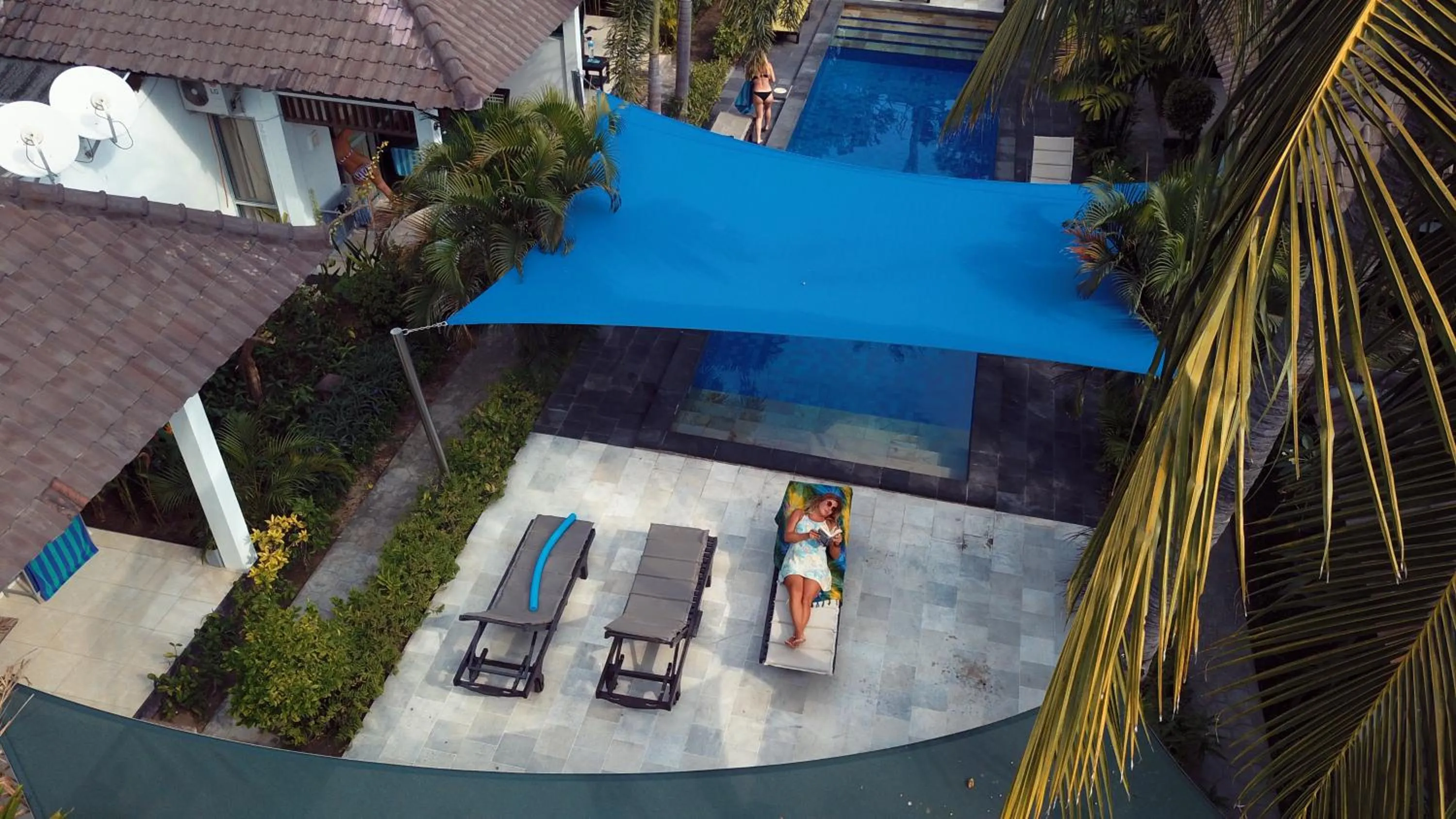 Pool view in Gili Palms Resort