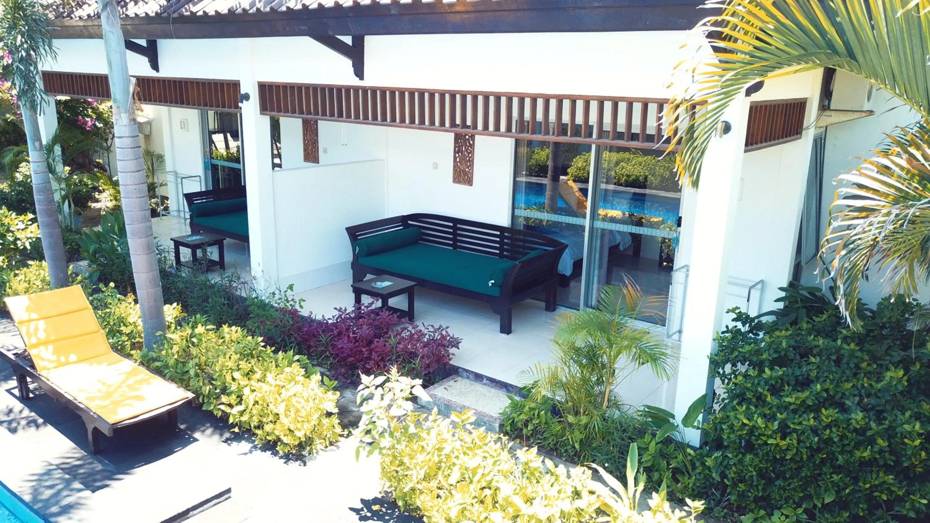 Patio in Gili Palms Resort
