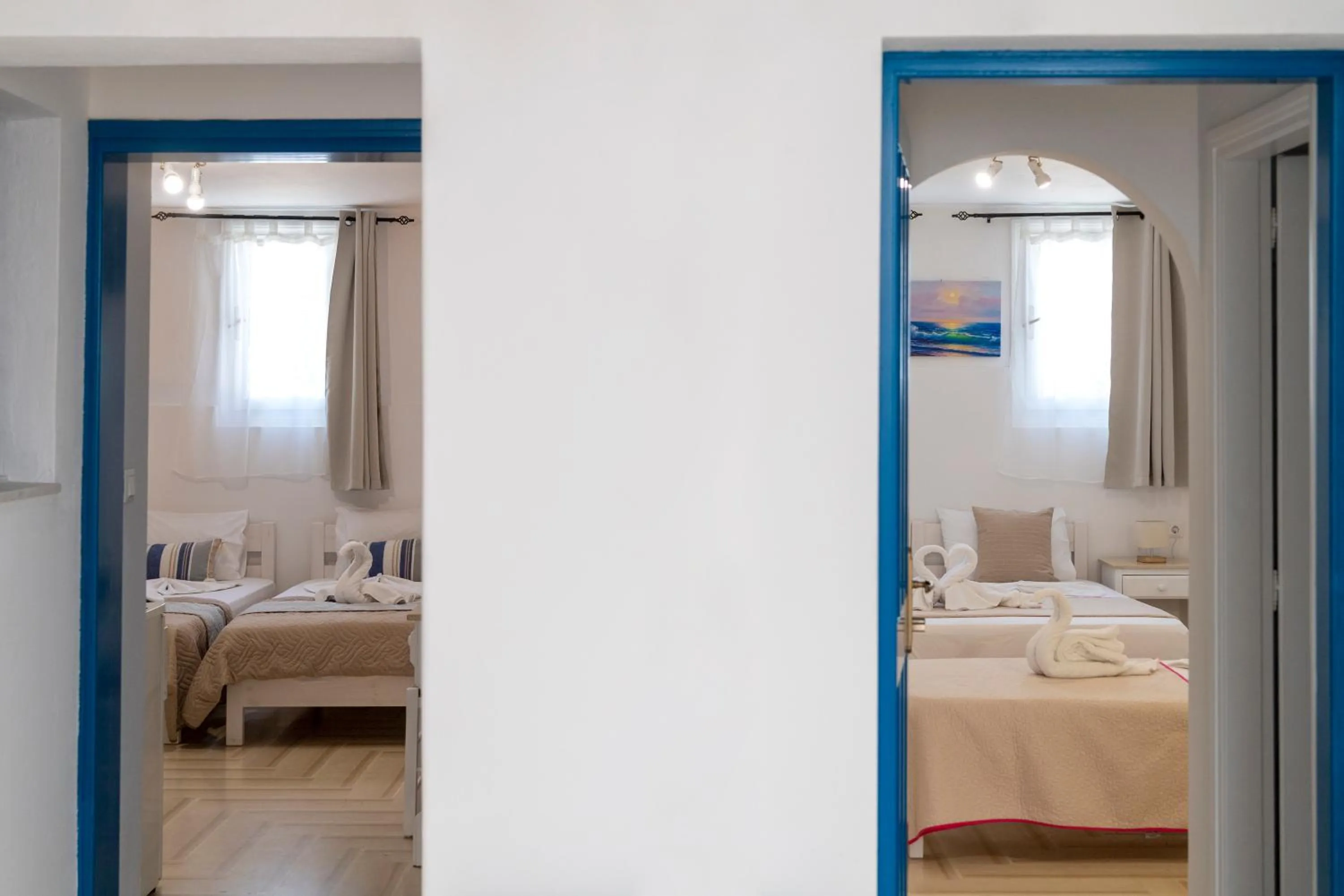 Patio, Bed in Ayeri Hotel