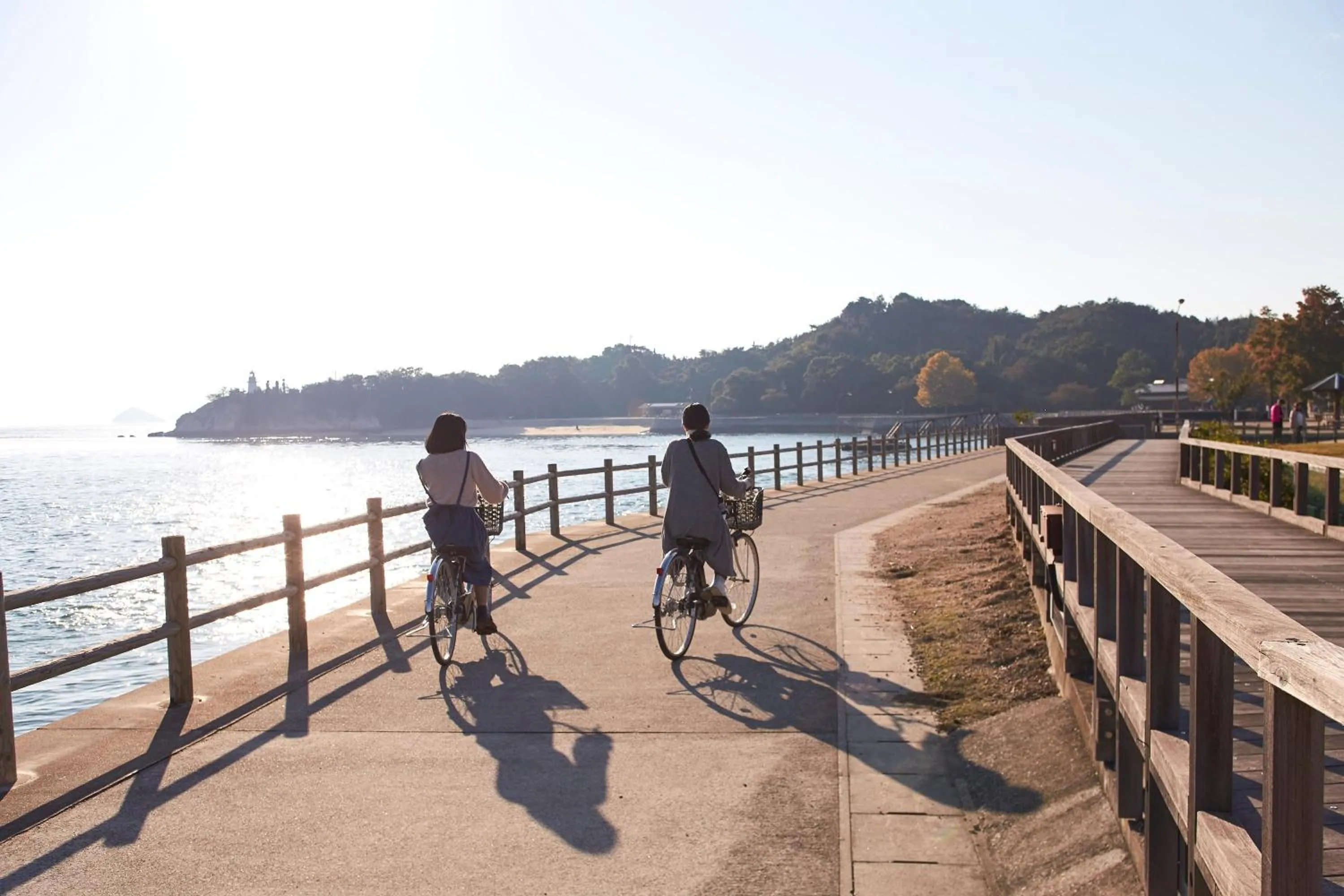 Cycling in Kyukamura Ohkunoshima