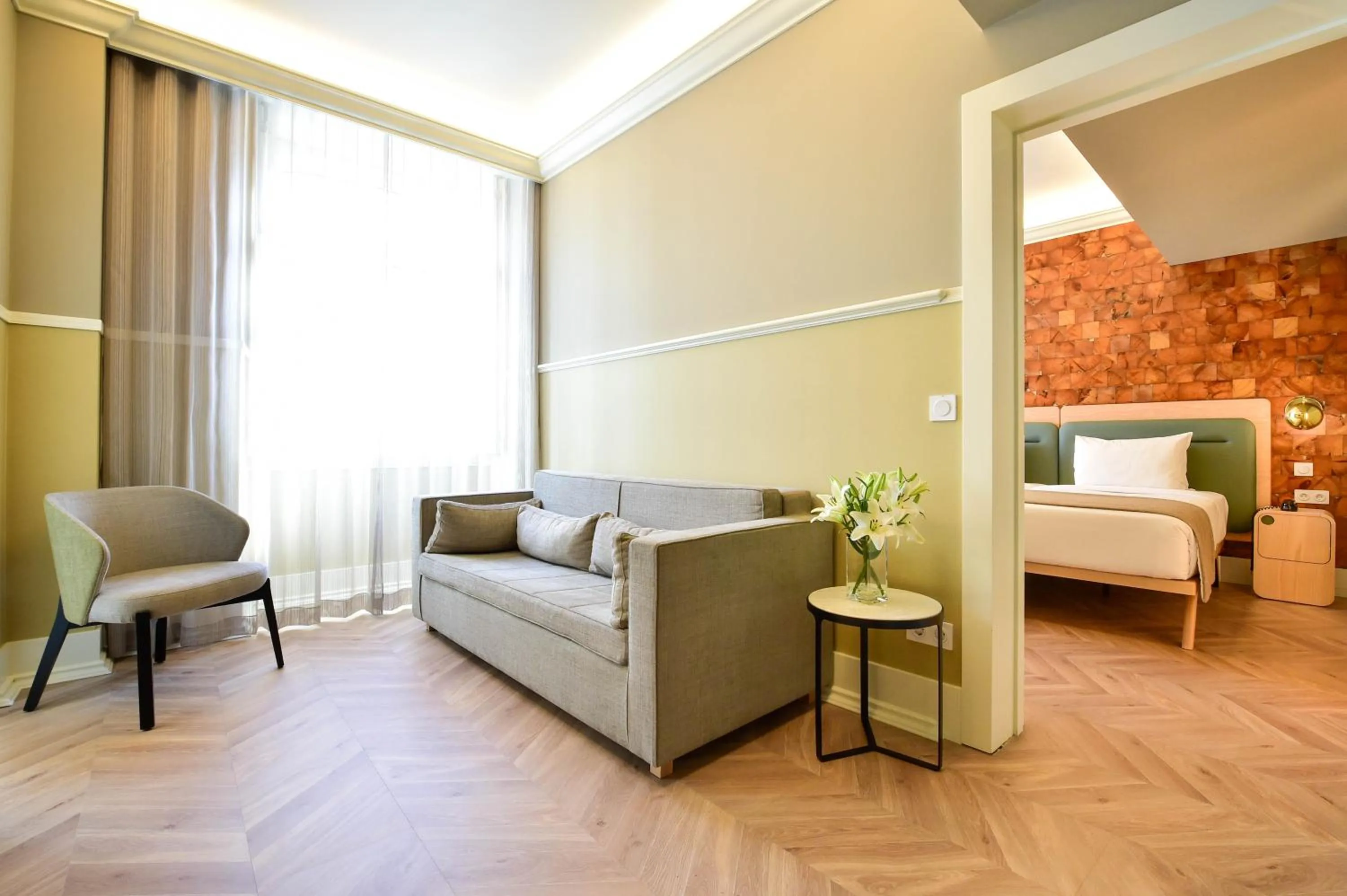 Living room, Bed in My Story Hotel Tejo