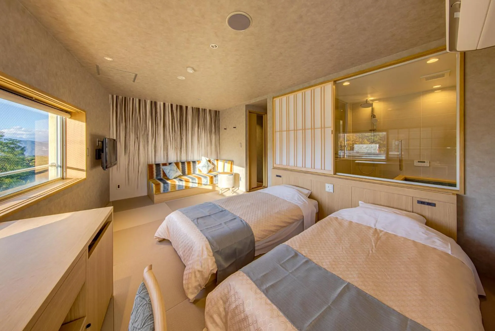 Bed in Stay View Ikaho