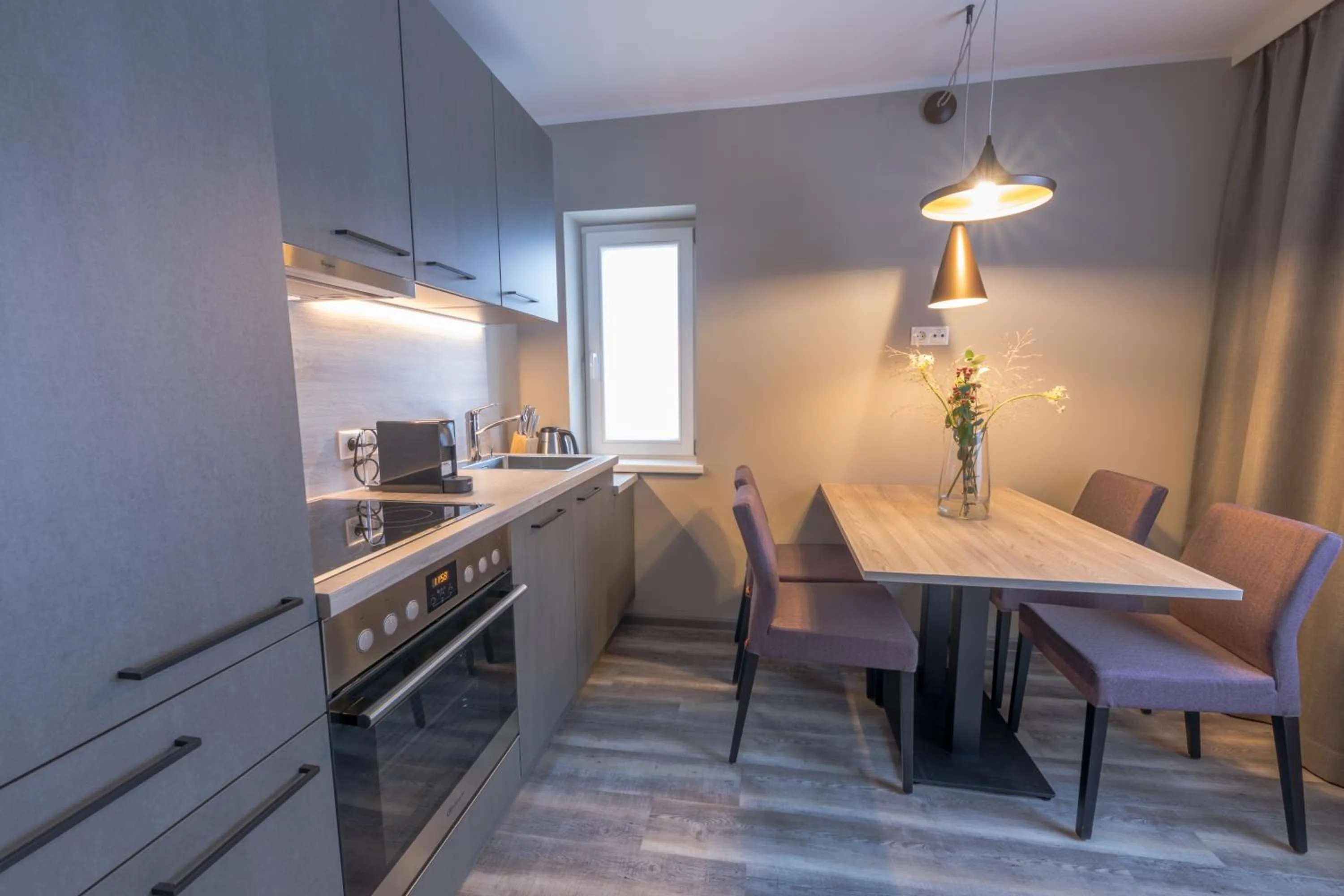 Kitchen or kitchenette in LakeSide Apartments Seefeld