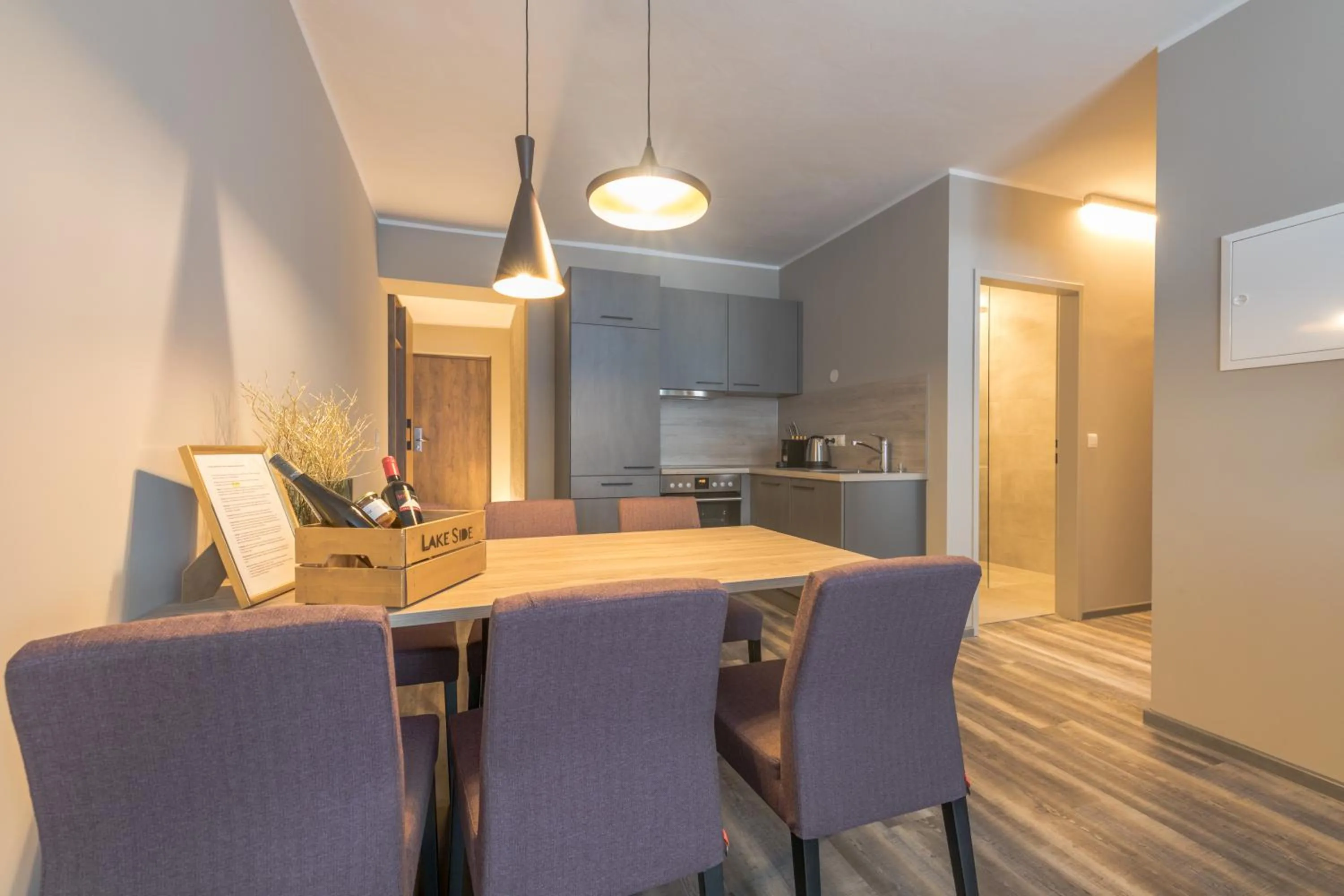 Kitchen or kitchenette in LakeSide Apartments Seefeld