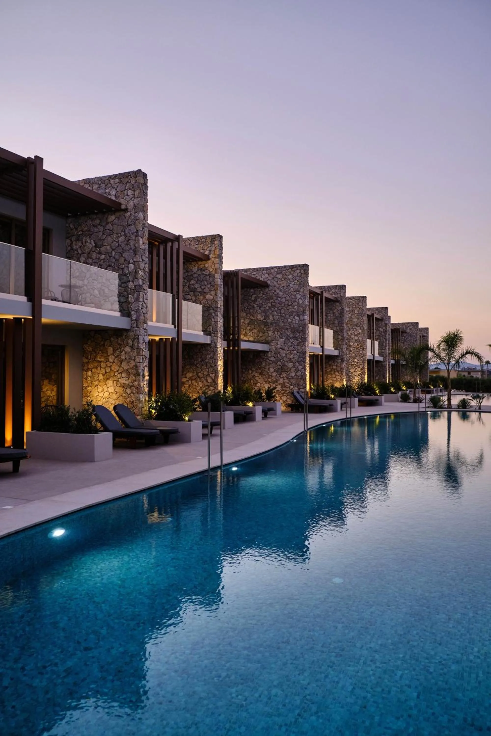 Sunset in Utopia Blu Hotel