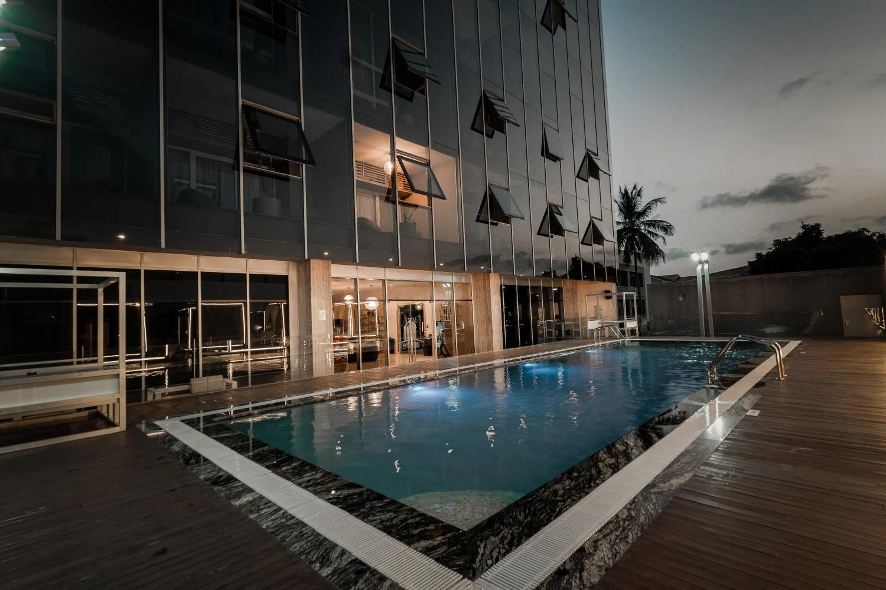 Pool view in Kwarleyz Residence, Accra