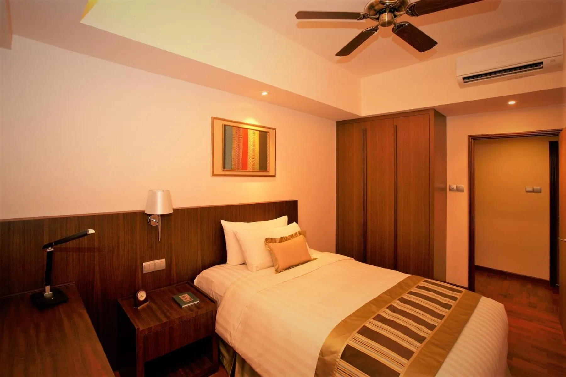 Bed in Shangri-La Serviced Apartments, Yangon