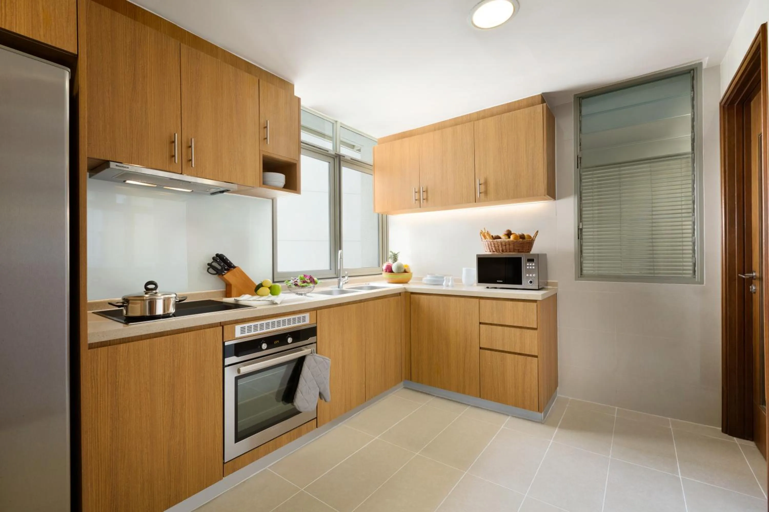 Kitchen or kitchenette in Shangri-La Serviced Apartments, Yangon