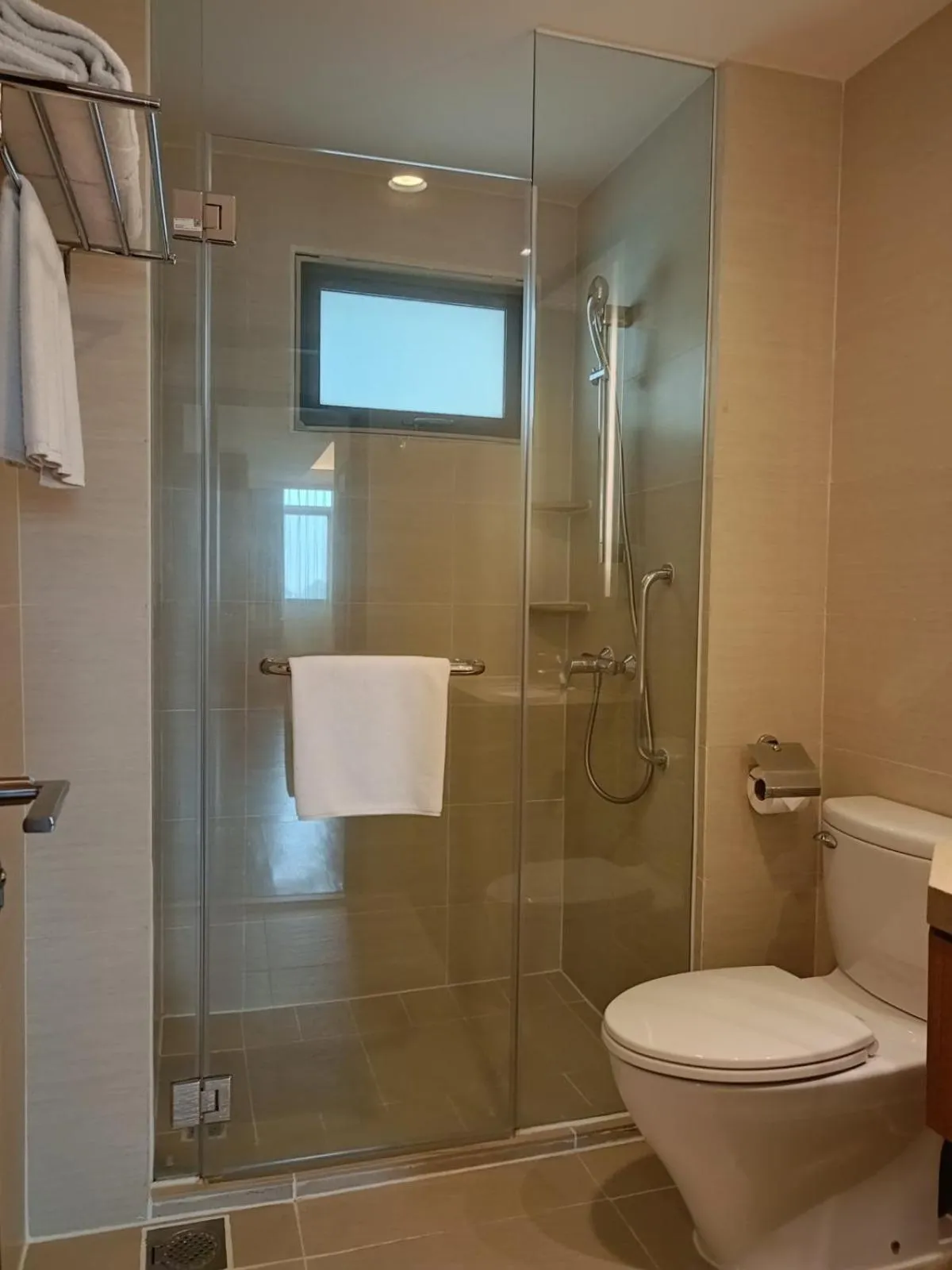 Shower in Shangri-La Serviced Apartments, Yangon