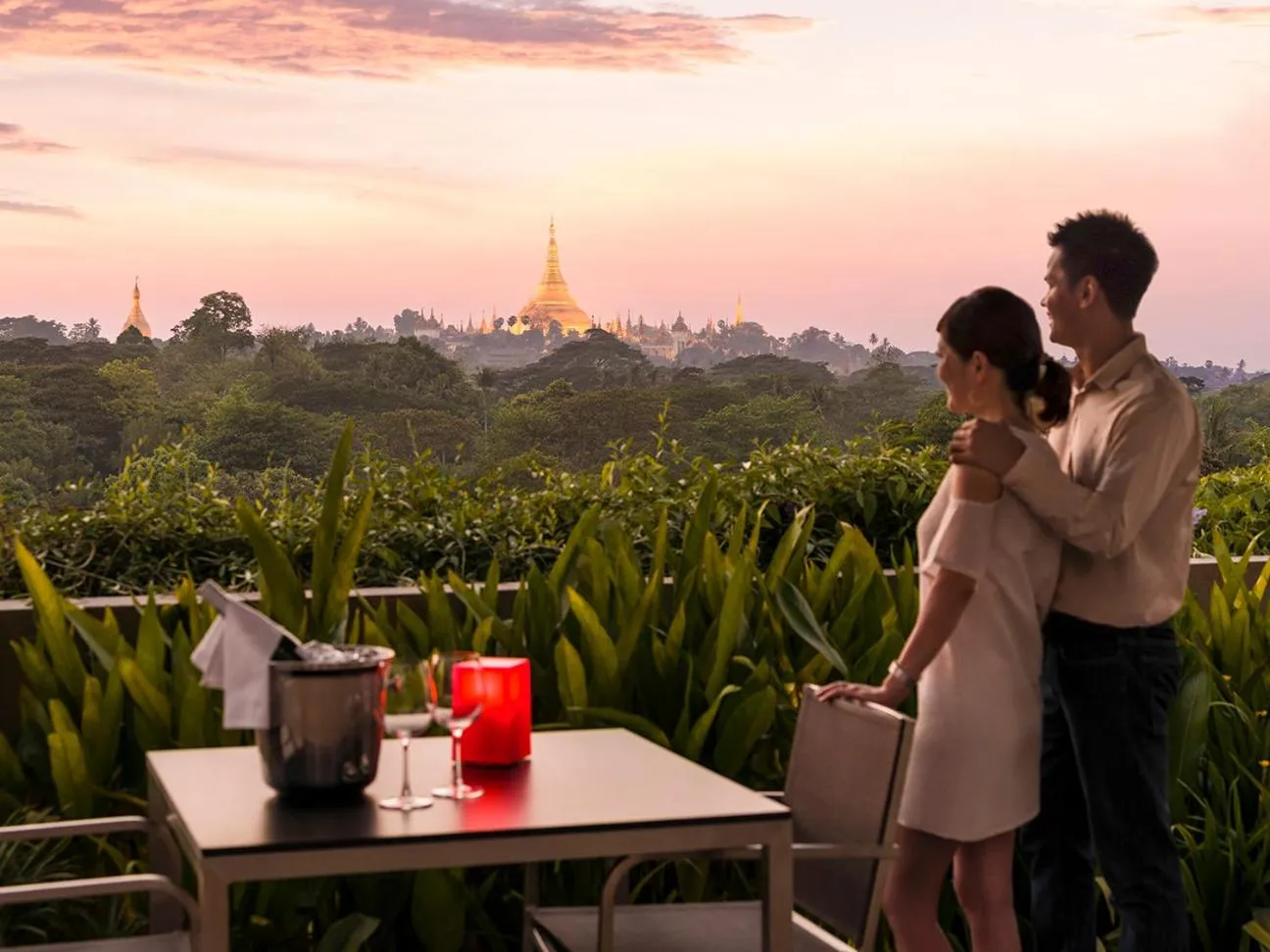 People in Shangri-La Serviced Apartments, Yangon