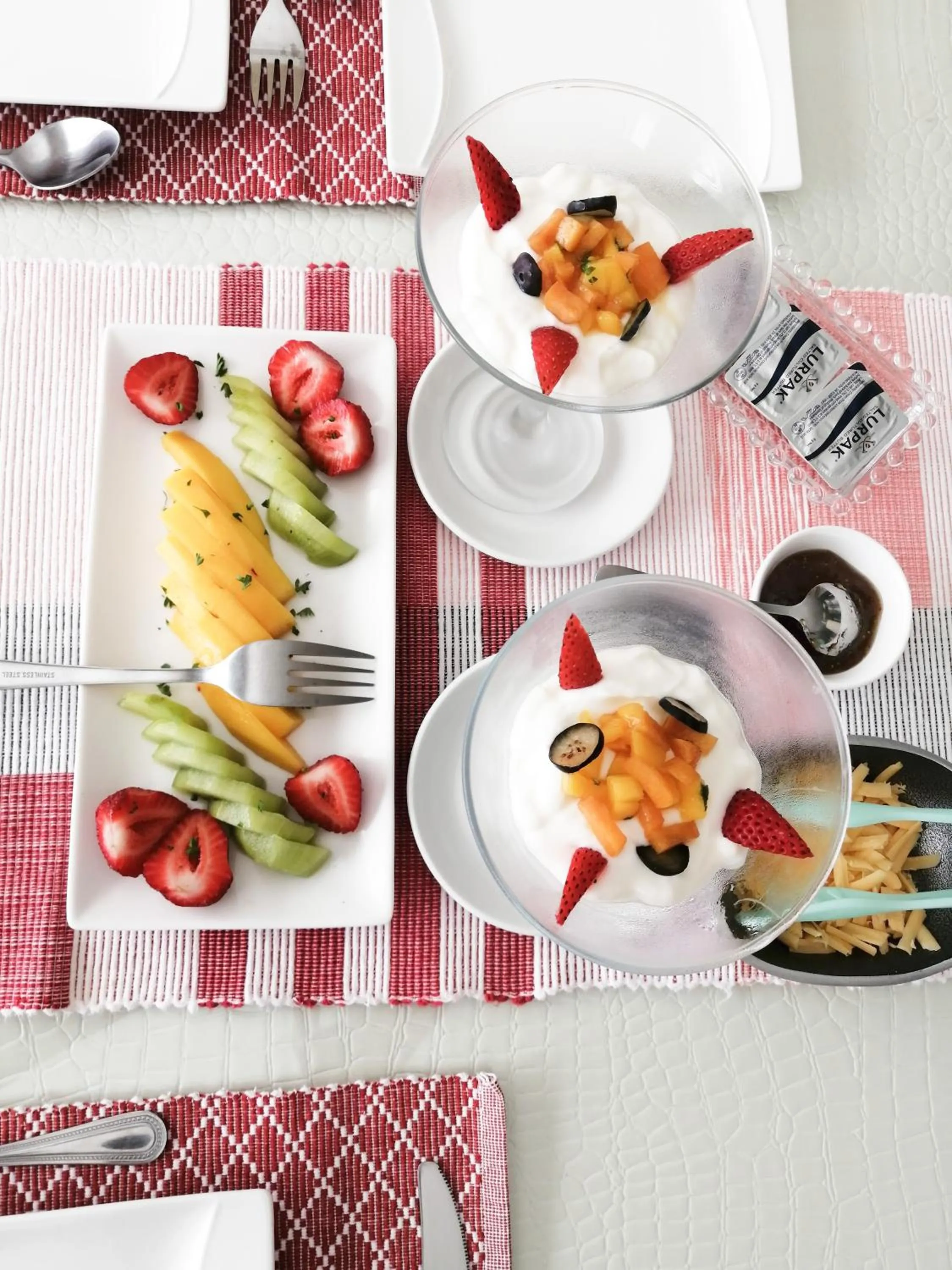 Continental breakfast in JoJo's BnB