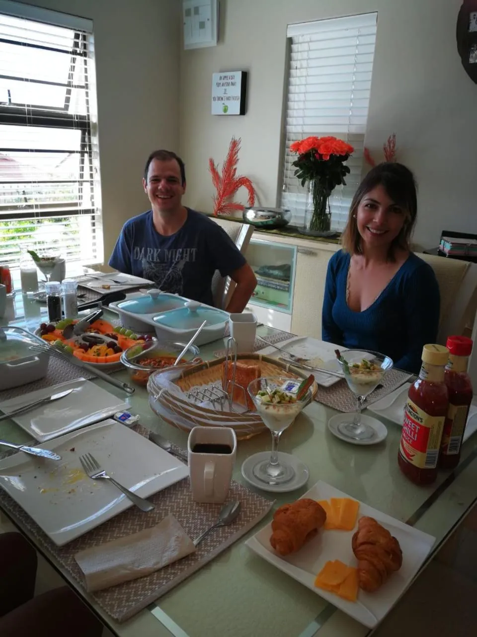 group of guests in JoJo's BnB