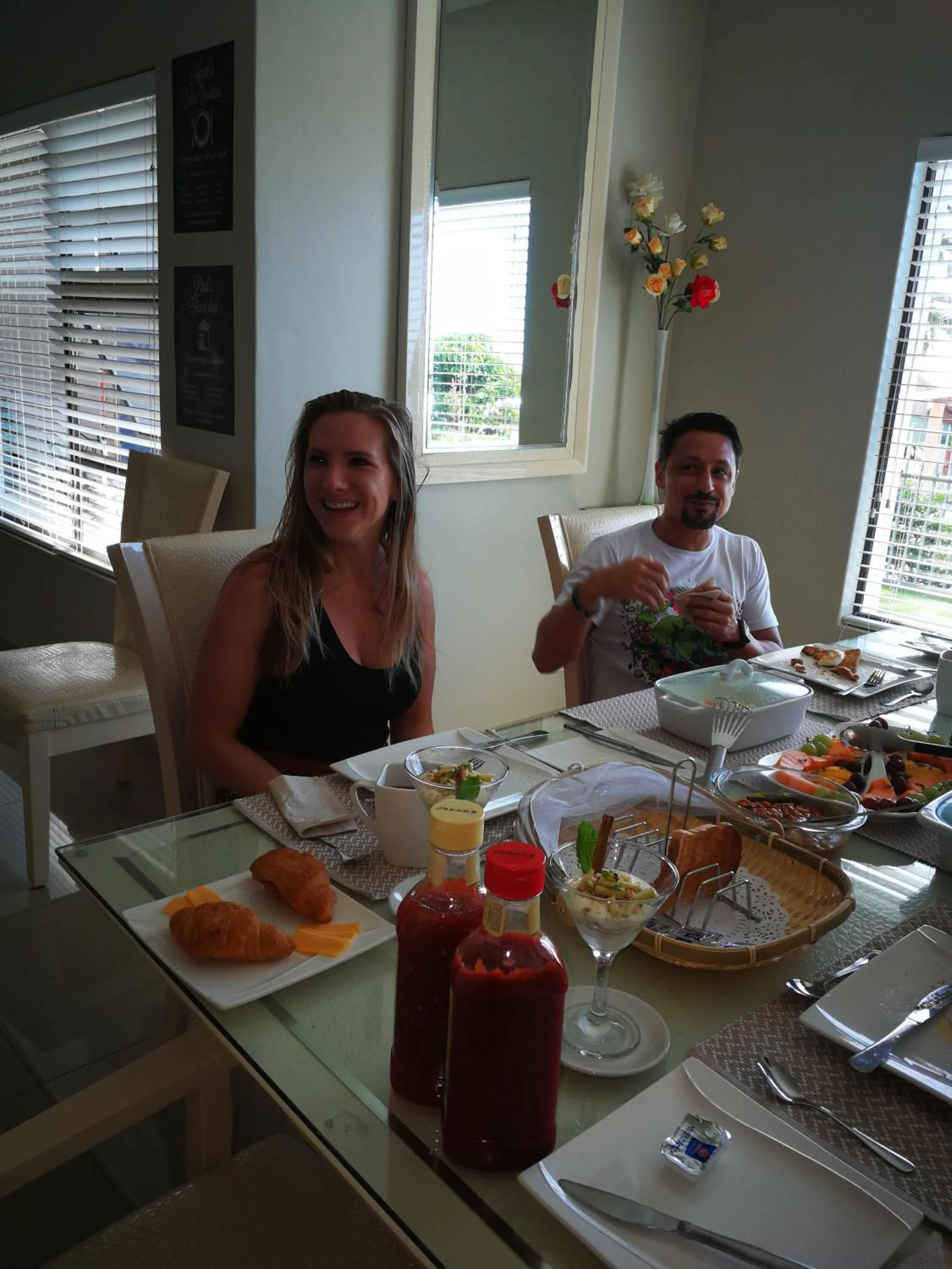 group of guests in JoJo's BnB