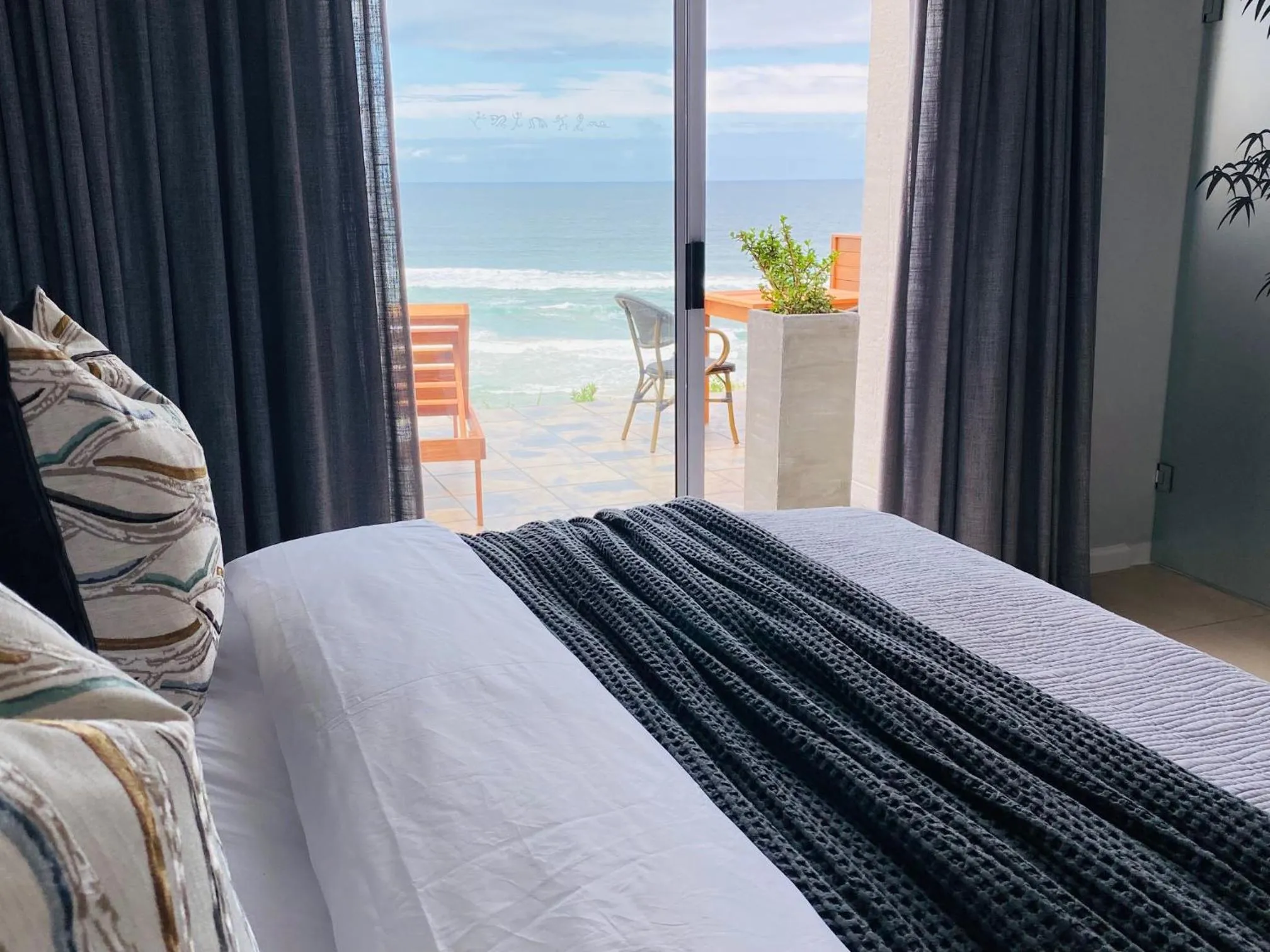 View (from property/room), Bed in Mes Amis Beach Guest House