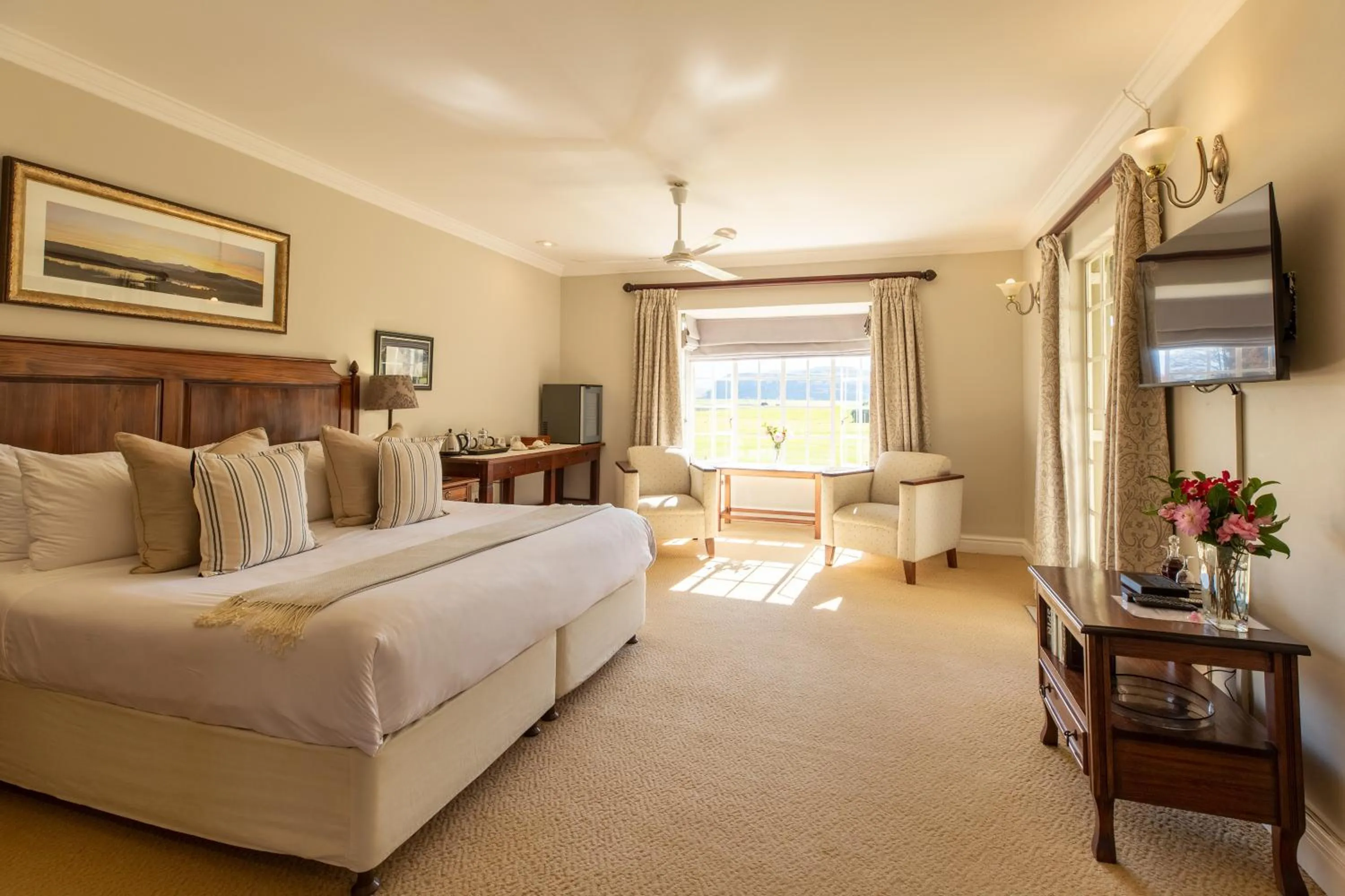 Bed in Moorcroft Manor Boutique Country Hotel