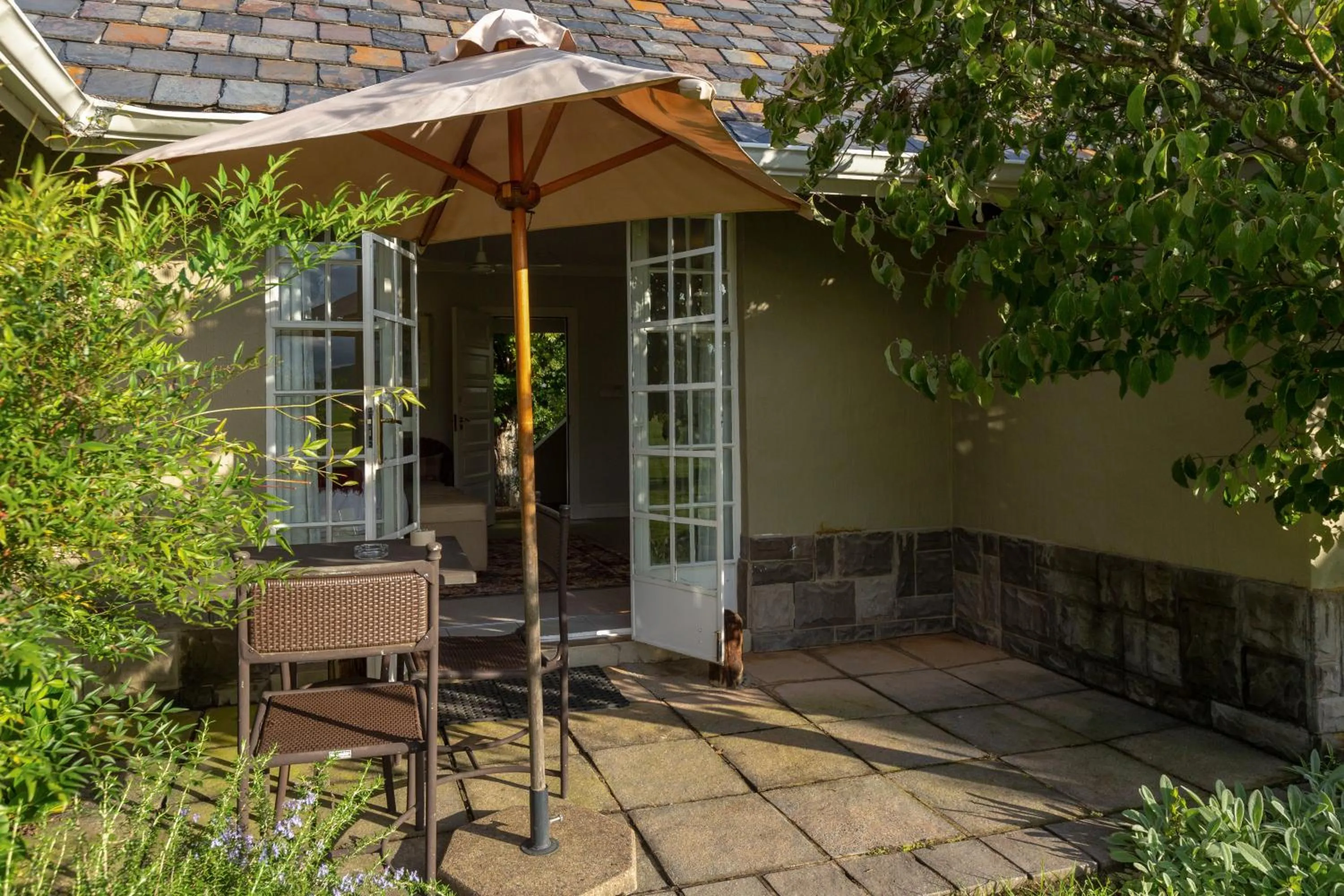 Patio in Moorcroft Manor Boutique Country Hotel