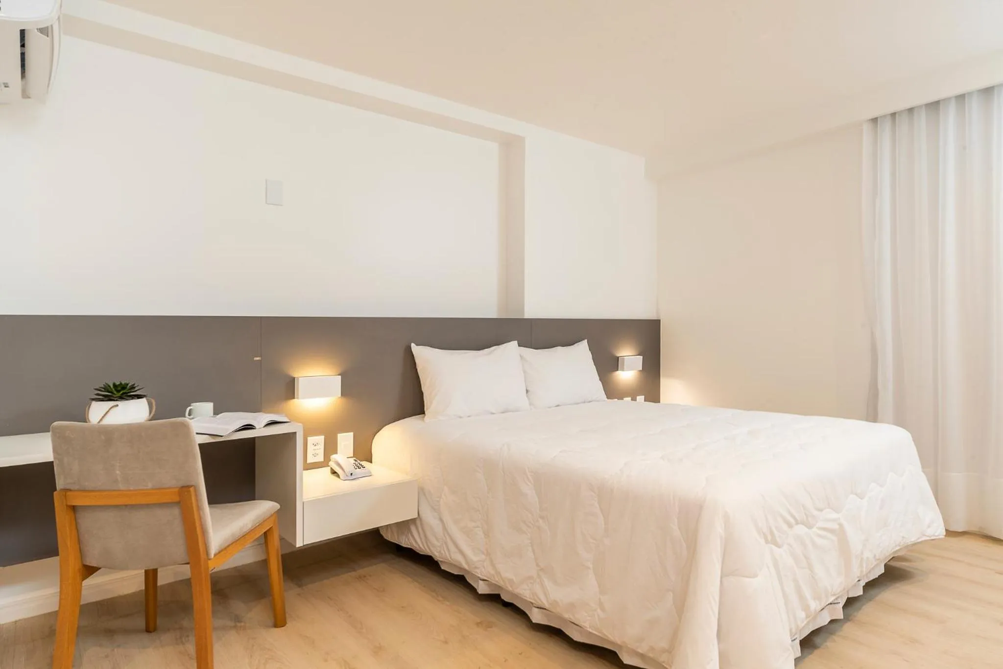 Bed in Hotel Praia Bonita Jangadeiros Pajuçara