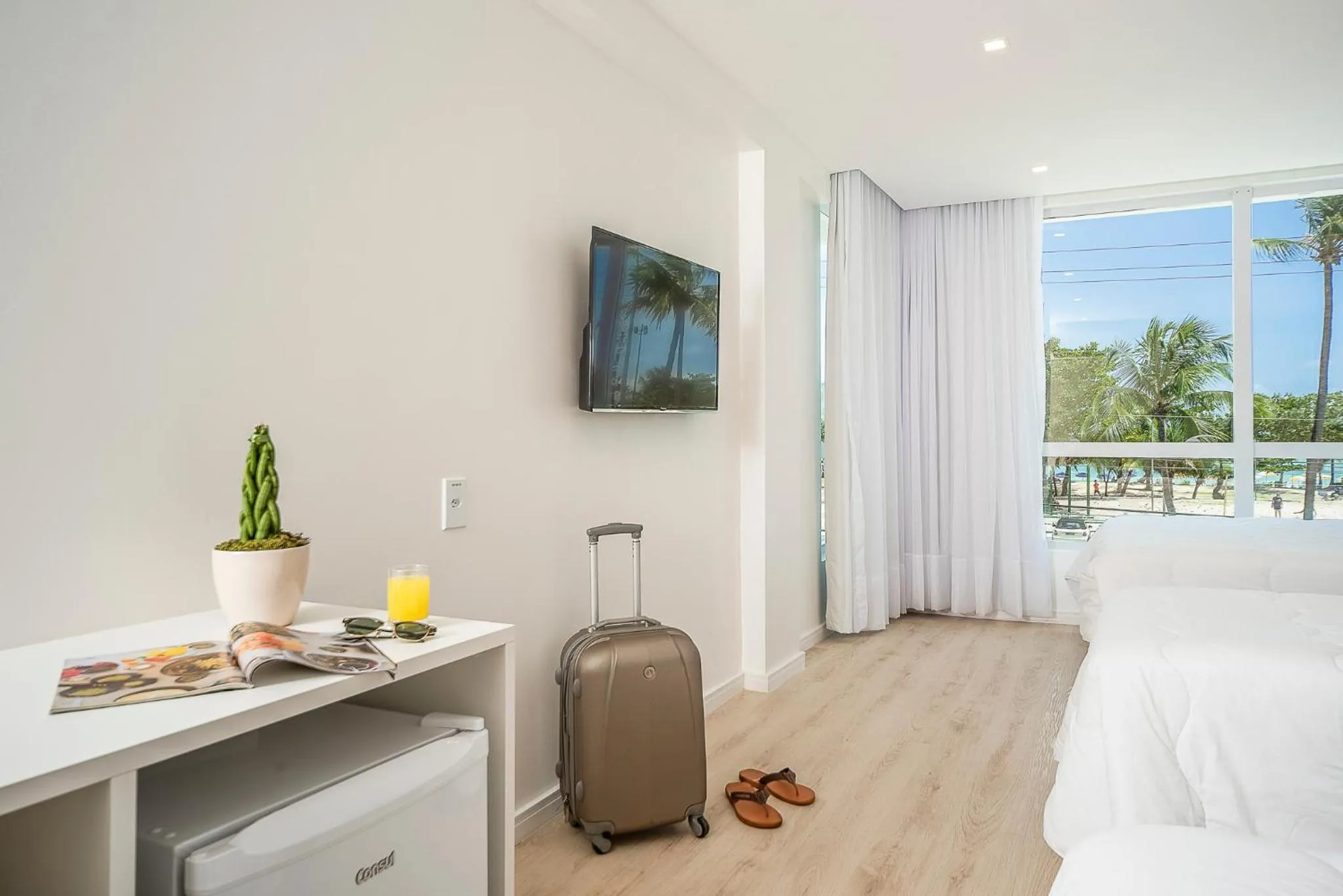 Bedroom, Bed in Hotel Praia Bonita Jangadeiros Pajuçara