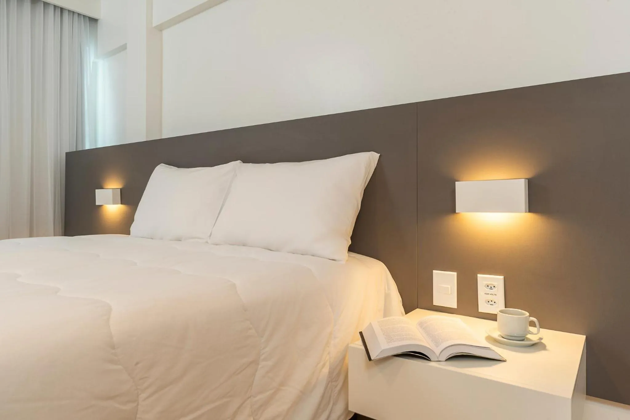 Bed in Hotel Praia Bonita Jangadeiros Pajuçara