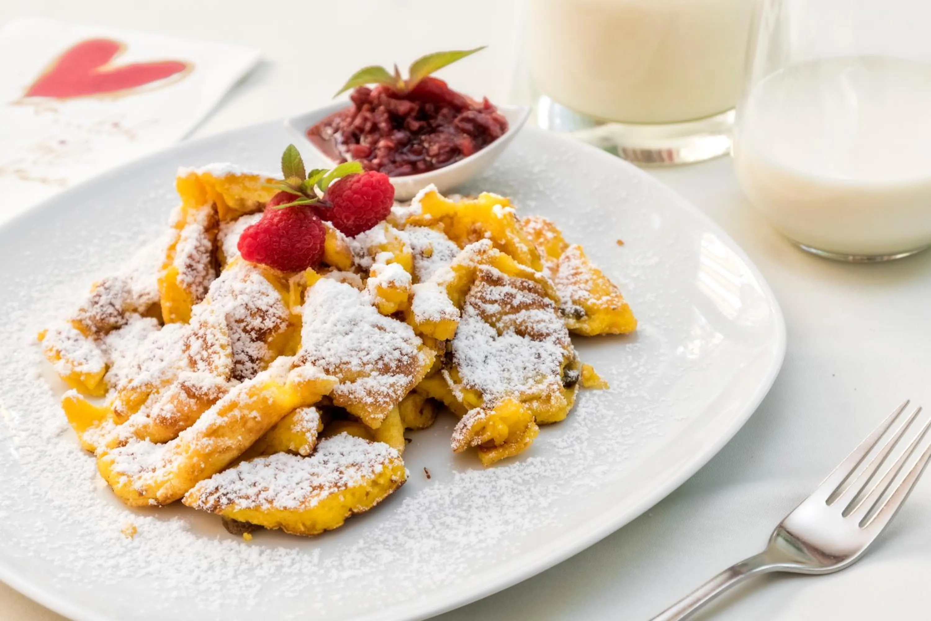 Food close-up in Hotel Gruber