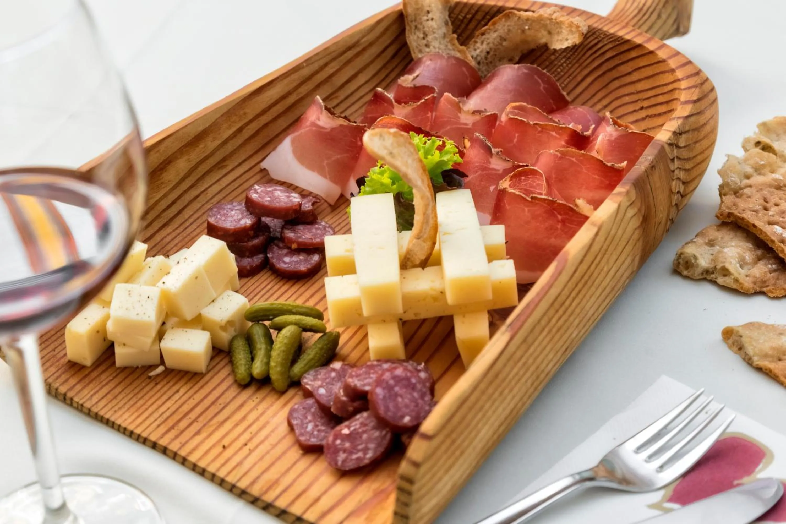 Food close-up in Hotel Gruber