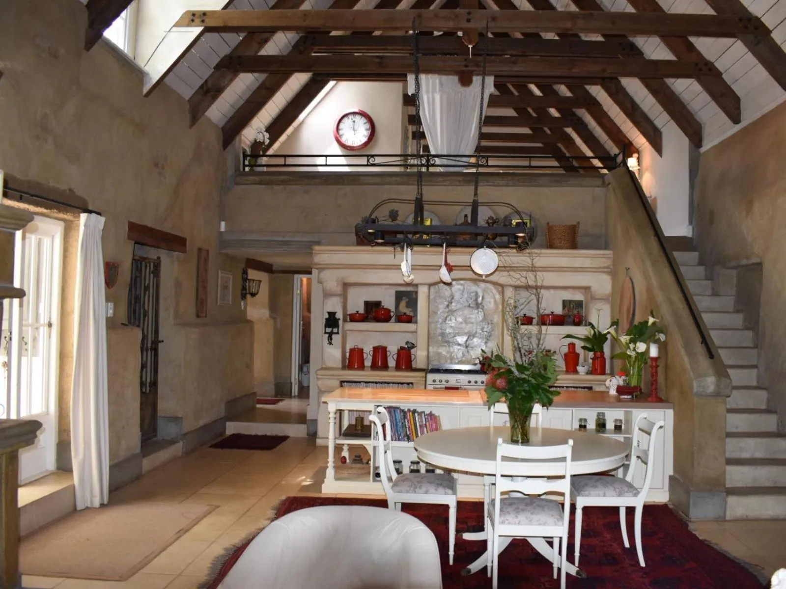 Dining area in Franschhoek Rose Cottages
