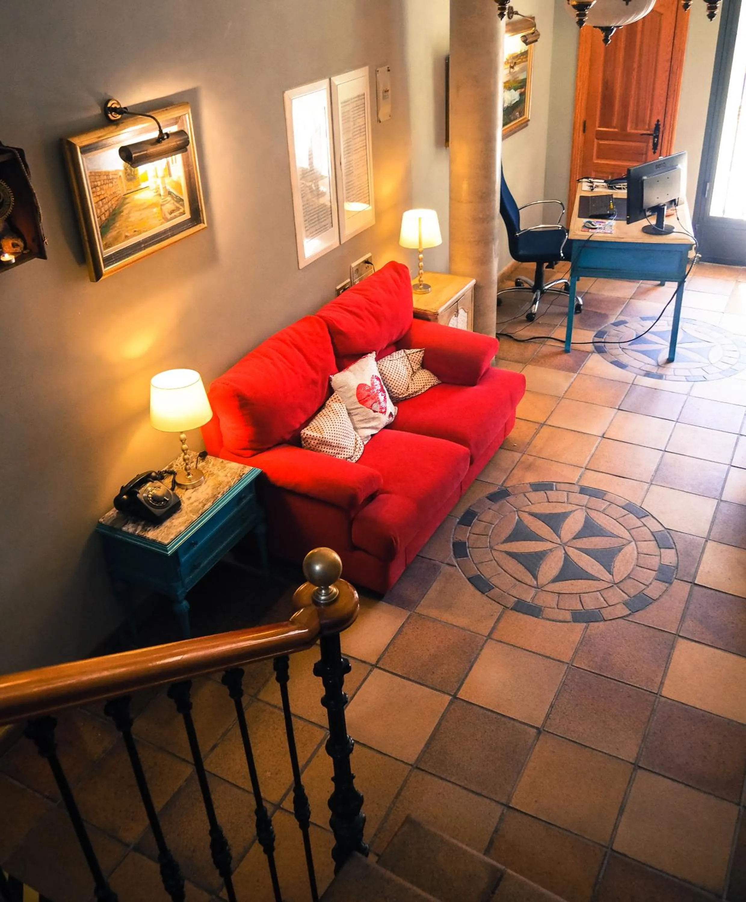 Communal lounge/ TV room in Hotel Rural la Concordia