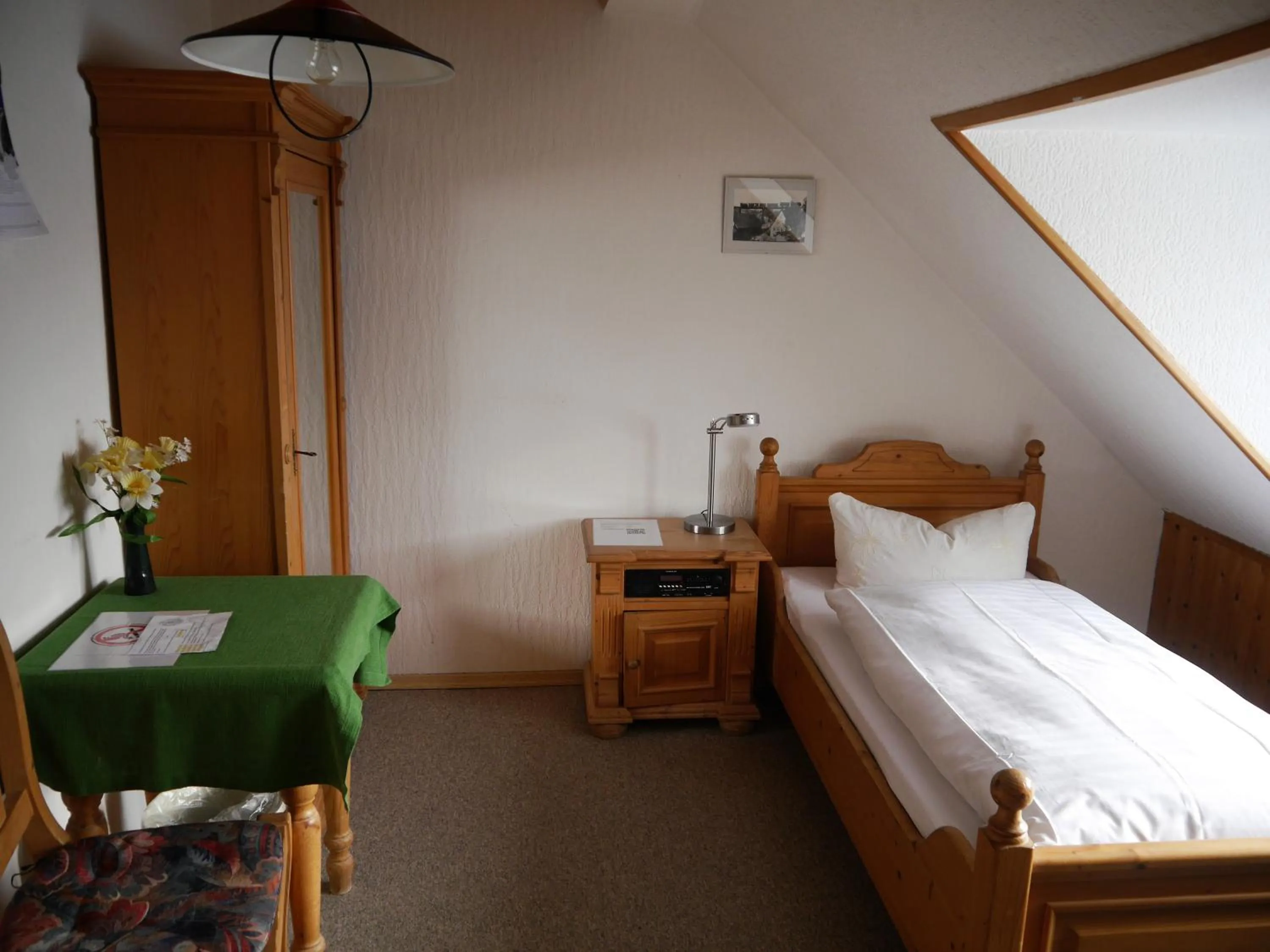 Photo of the whole room, Bed in Hotel-Gasthof-Destille-Eisenbahn