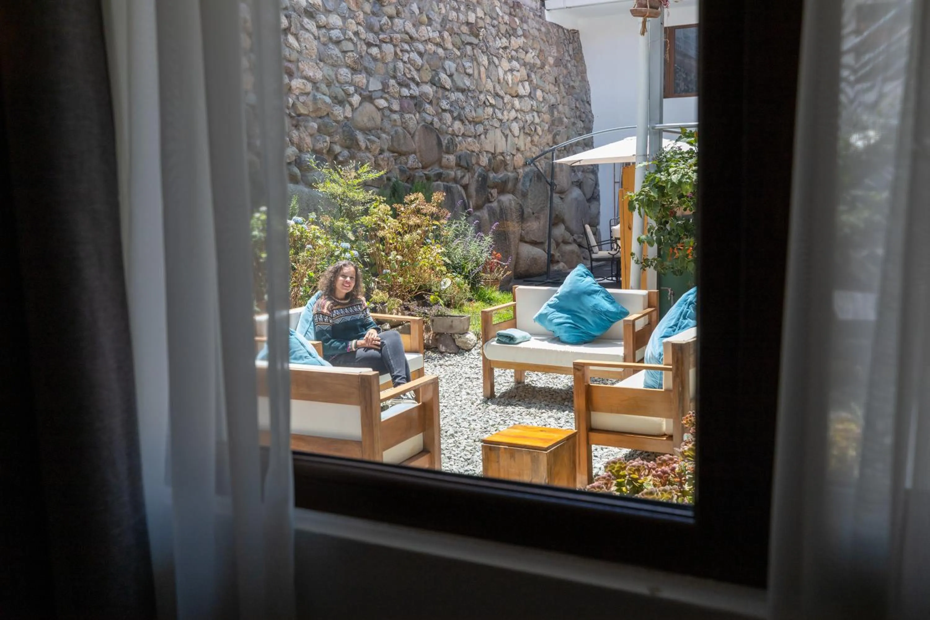 Garden view in Tariq Boutique