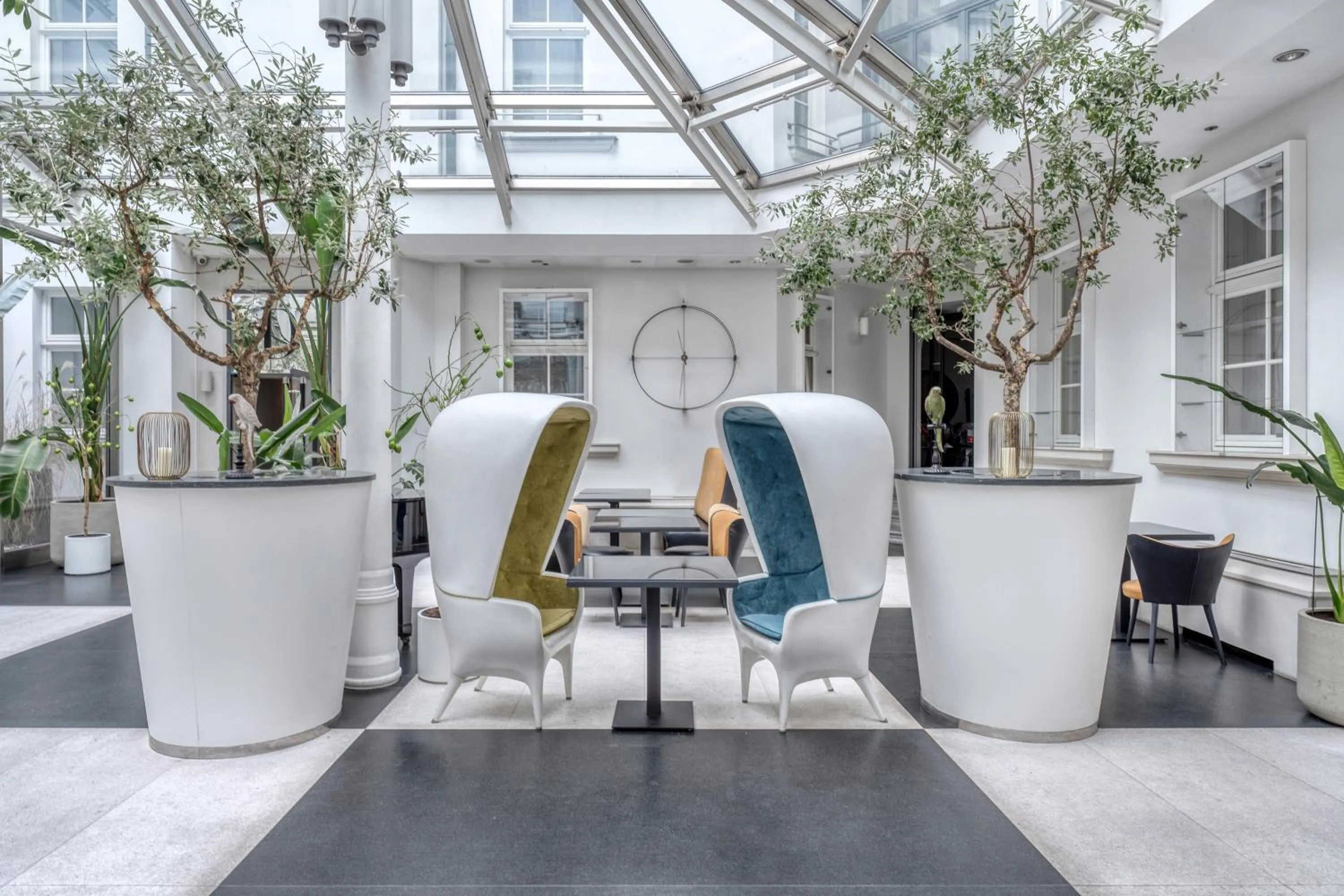 Patio in H15 Boutique Hotel, Warsaw, a Member of Design Hotels