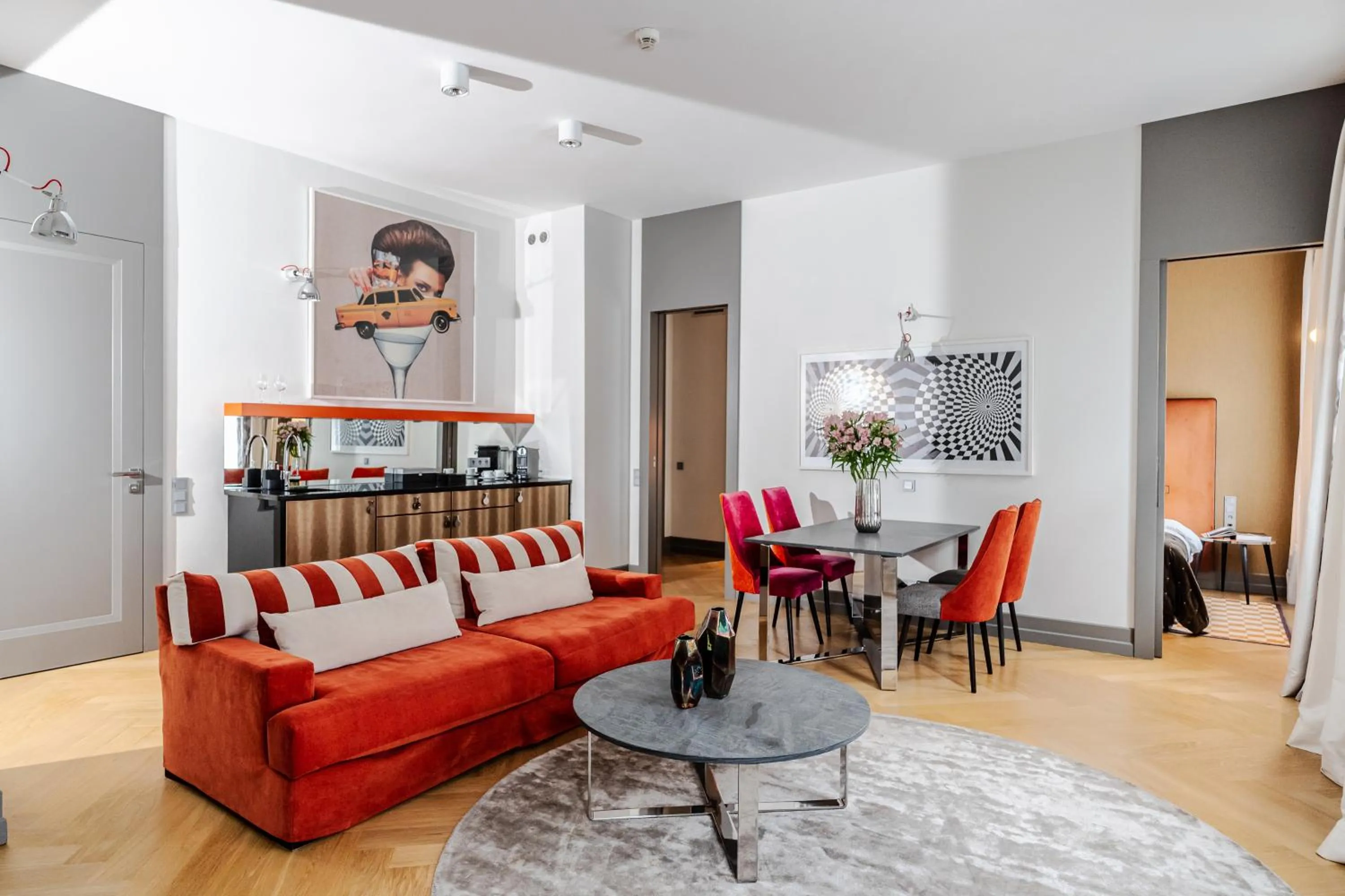 Living room in H15 Boutique Hotel, Warsaw, a Member of Design Hotels