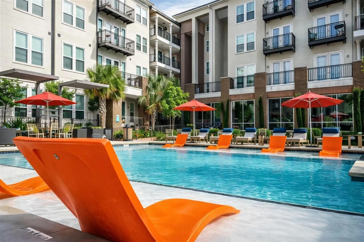 Property building in Modern Apartment Rentals