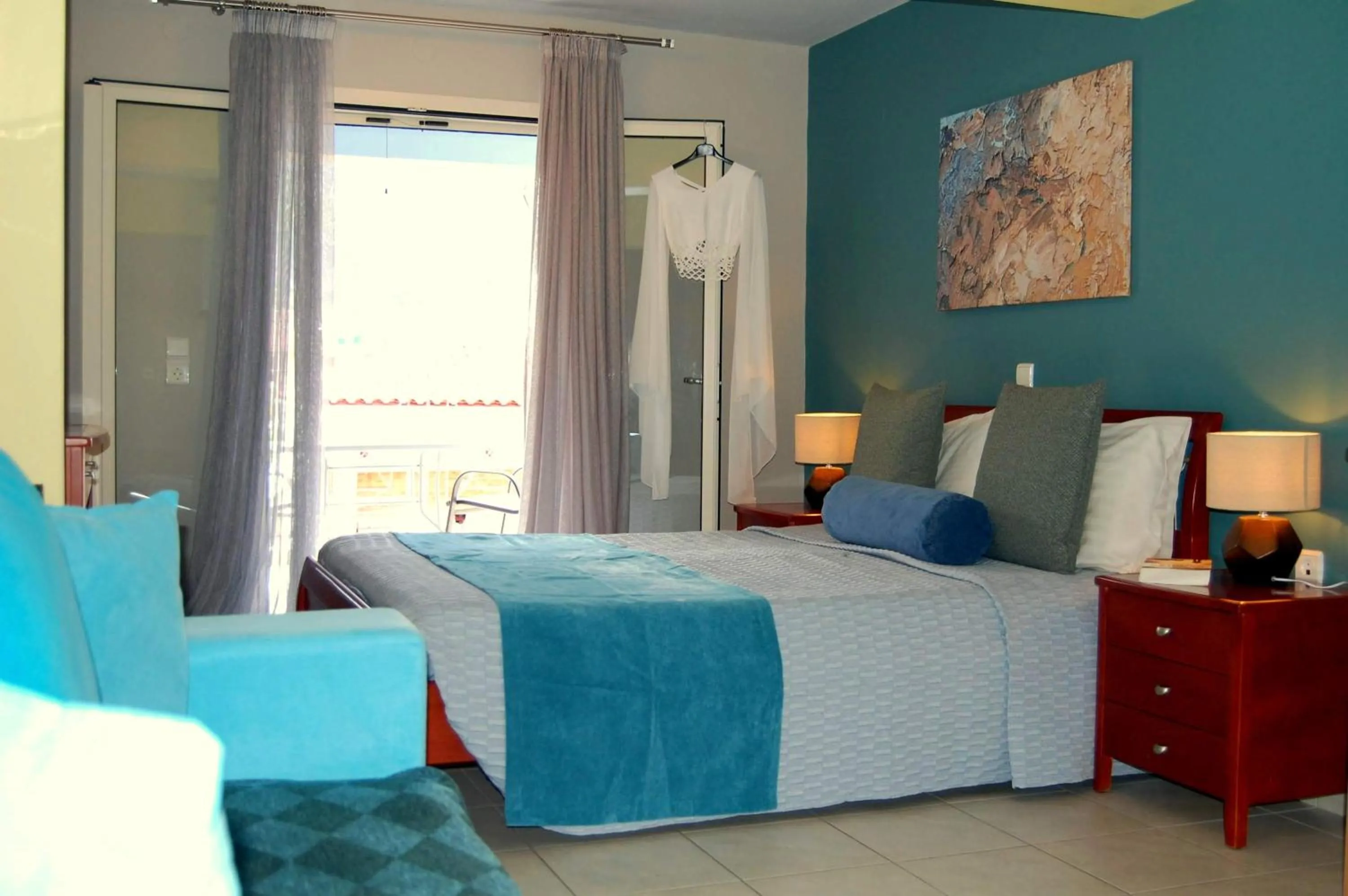 Bedroom in Alkyoni Apartments & Studios